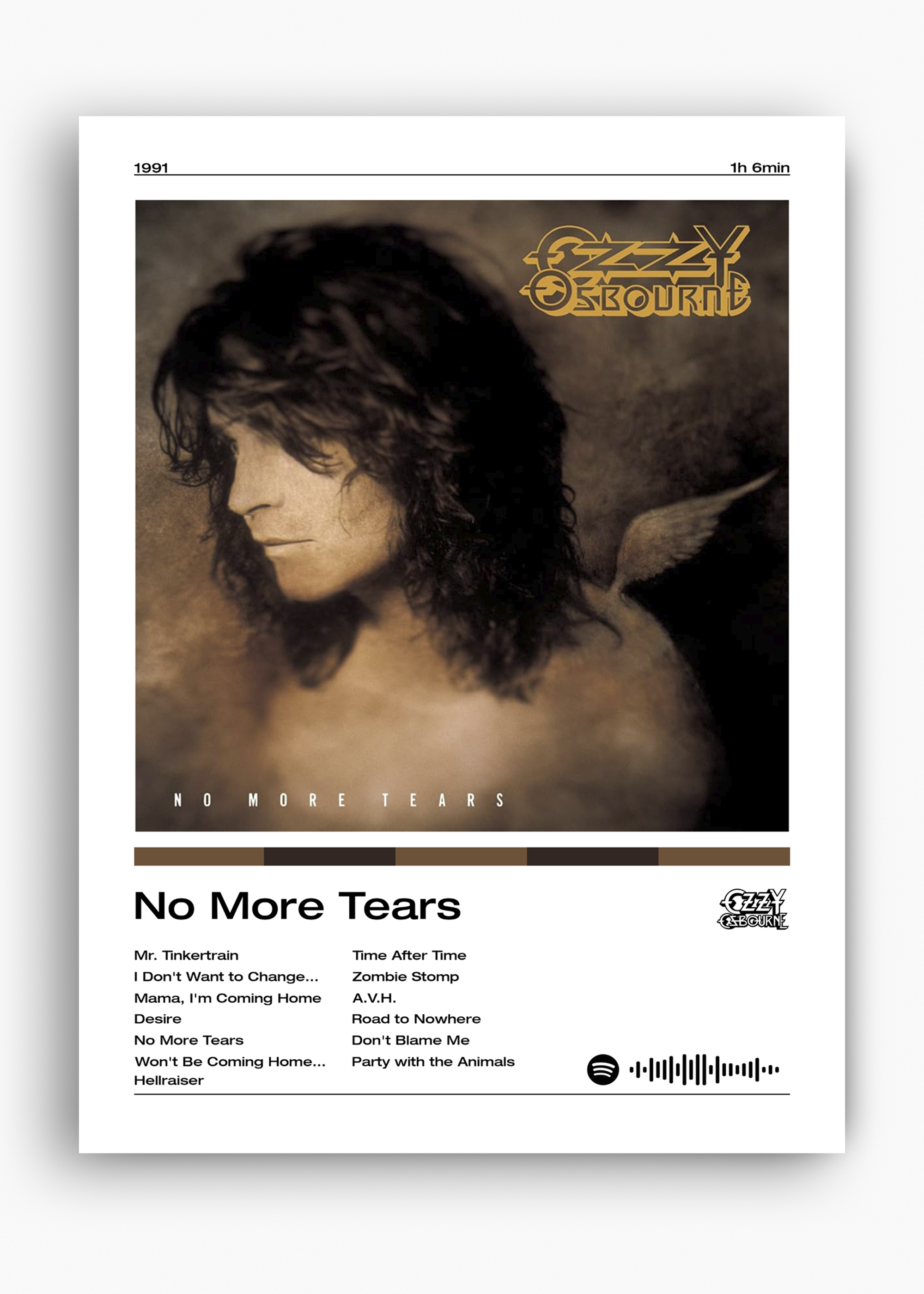 Quadro Ozzy Osbourne No More Tears - 10