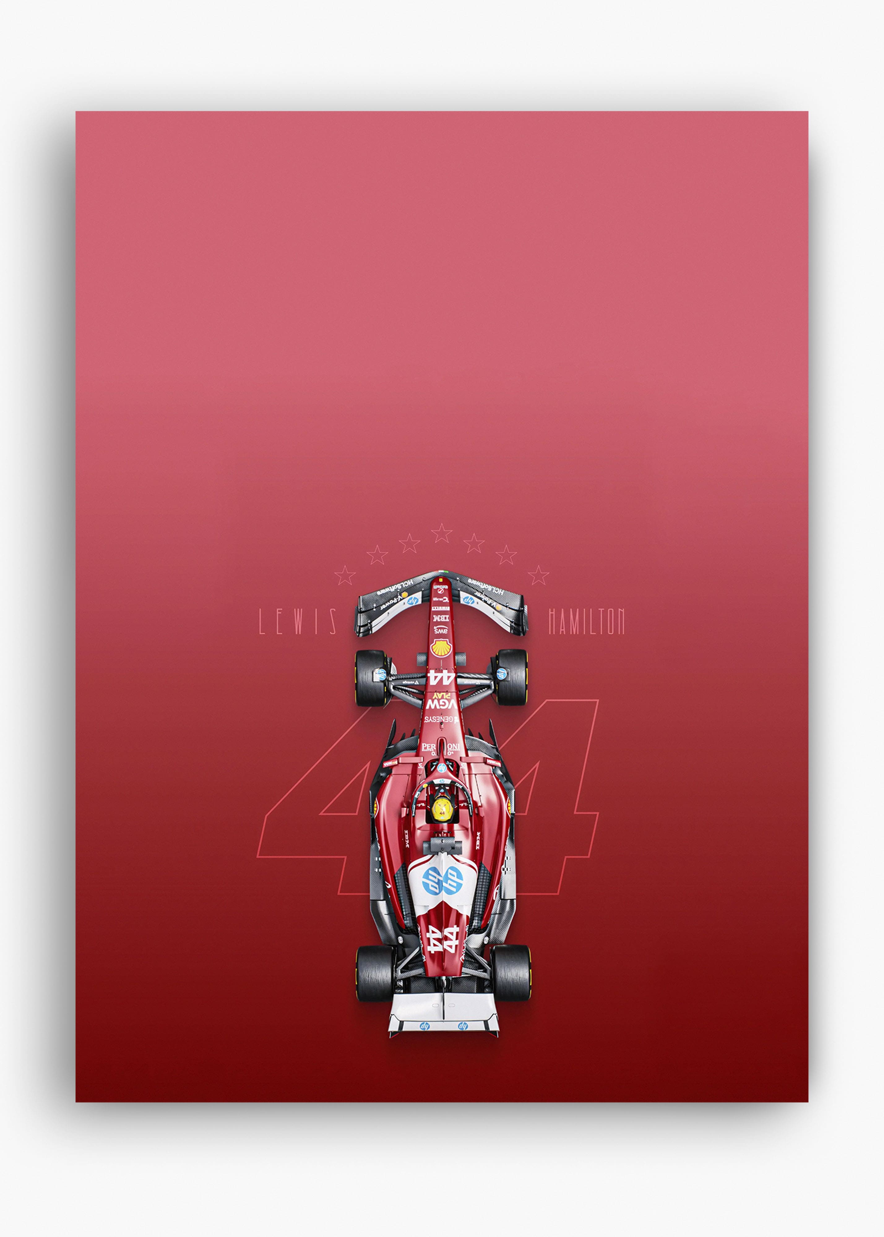 Quadro Lewis Hamilton Ferrari