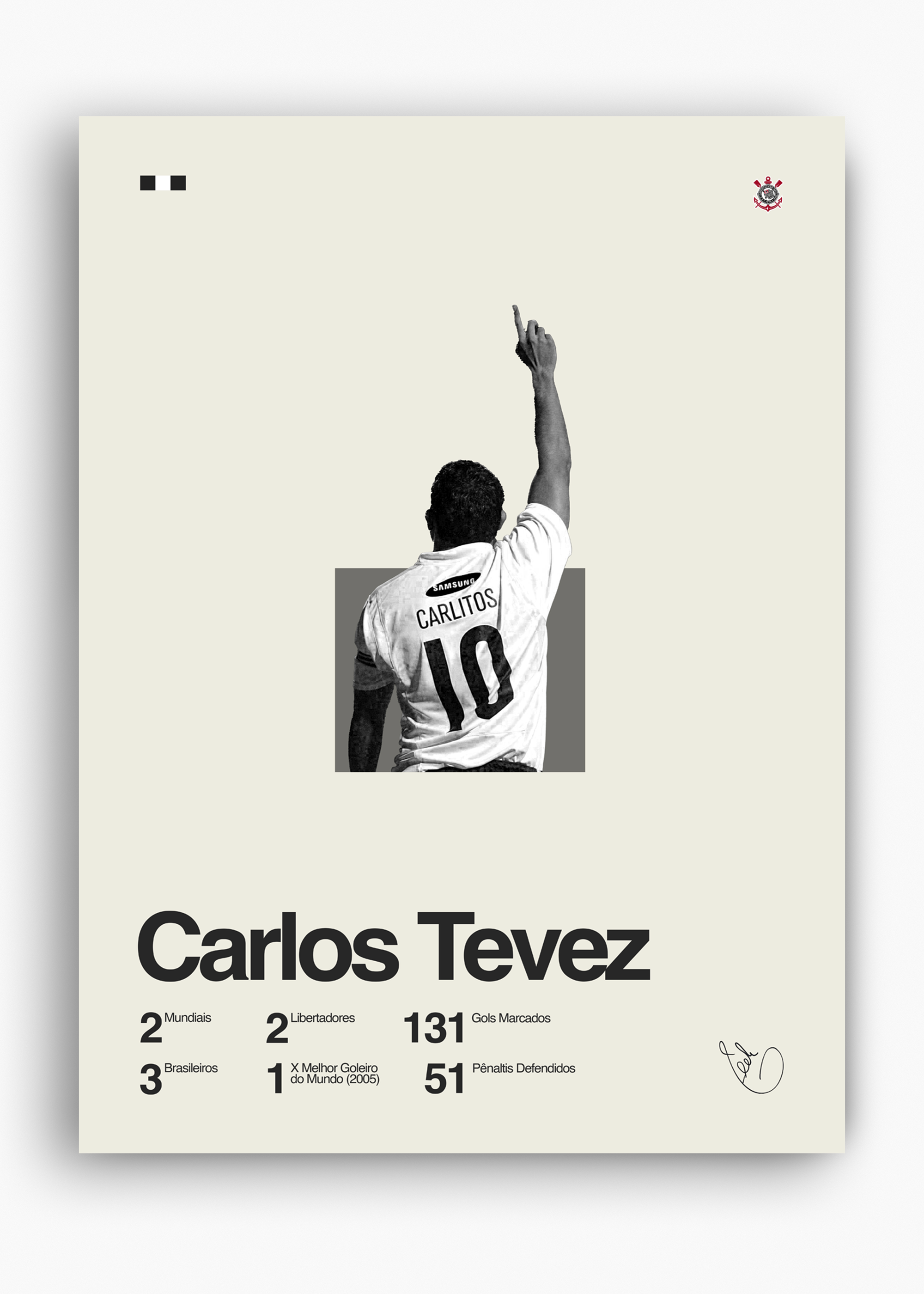 Quadro Carlos Tevez - 10