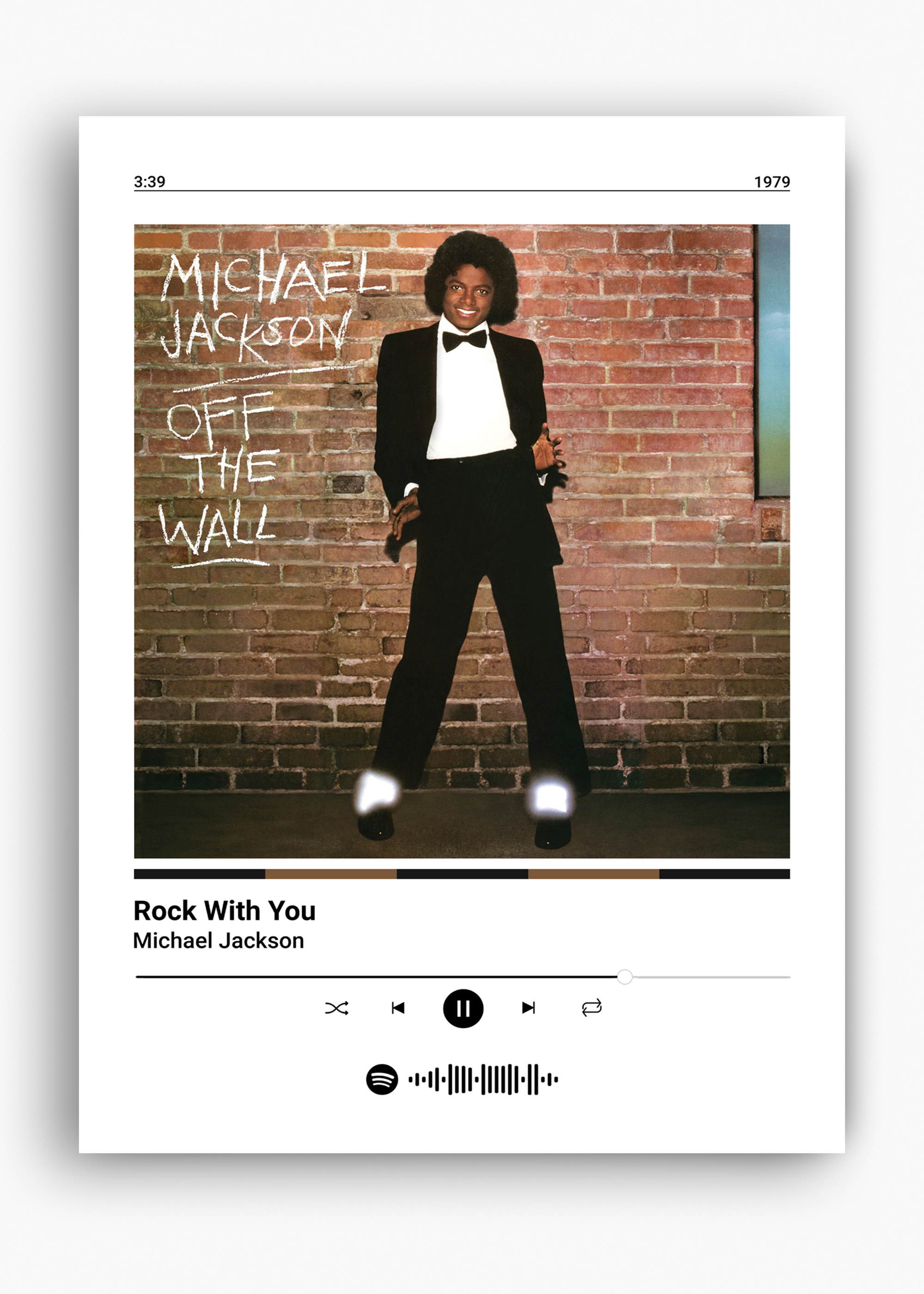 Quadro  Michael Jackson Rock With You - 10