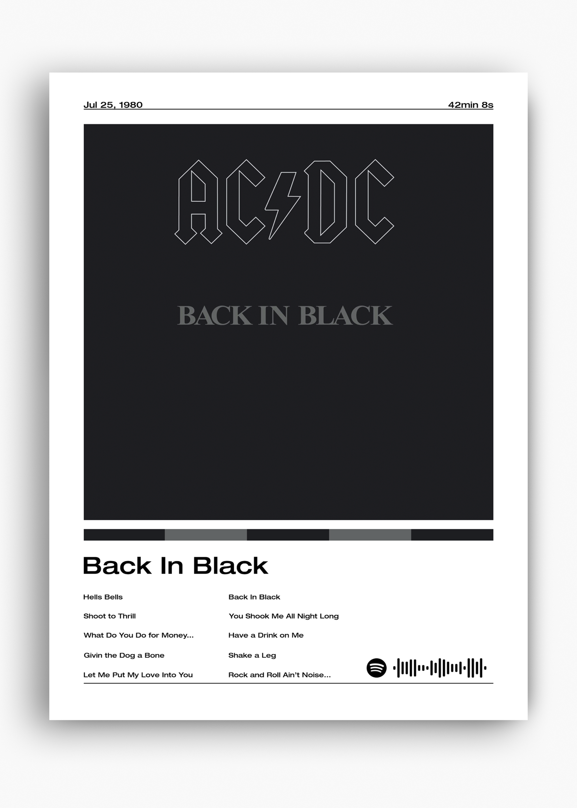 Quadro AC:DC Back in Black v2 - 10