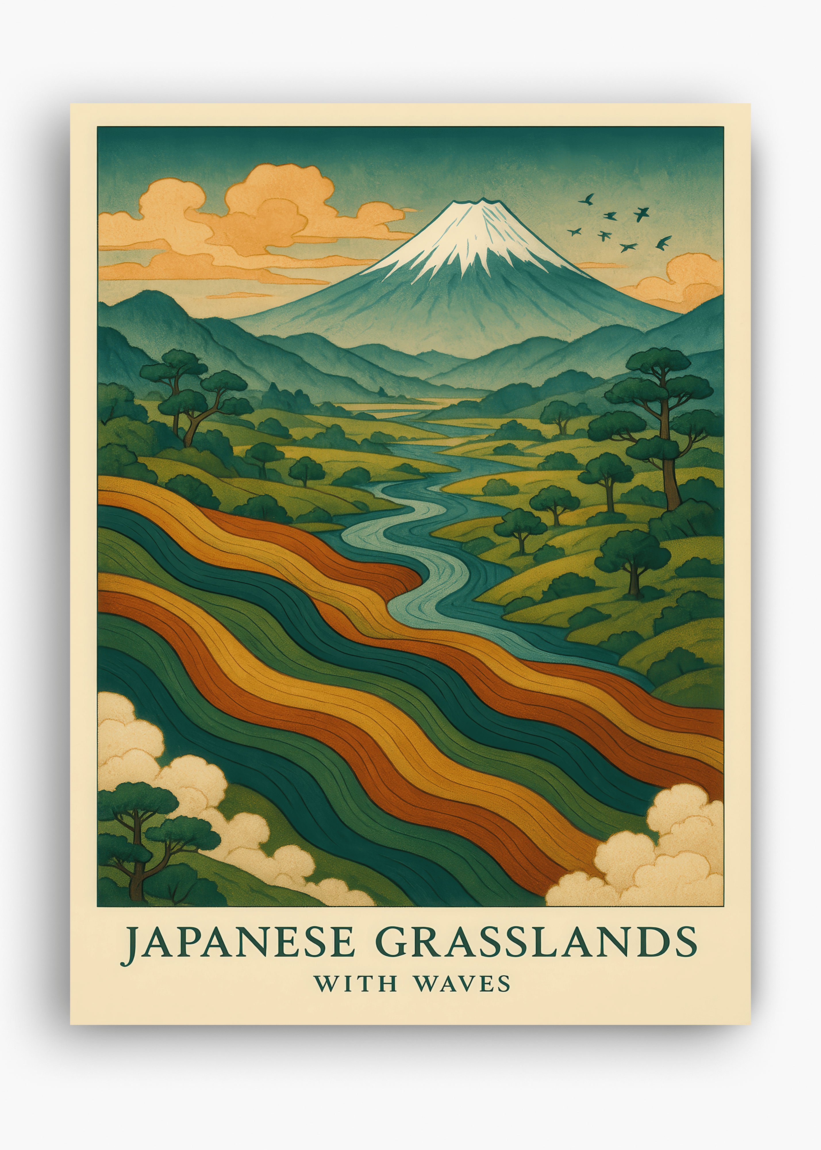 Quadro Japonês Kawa Dreams