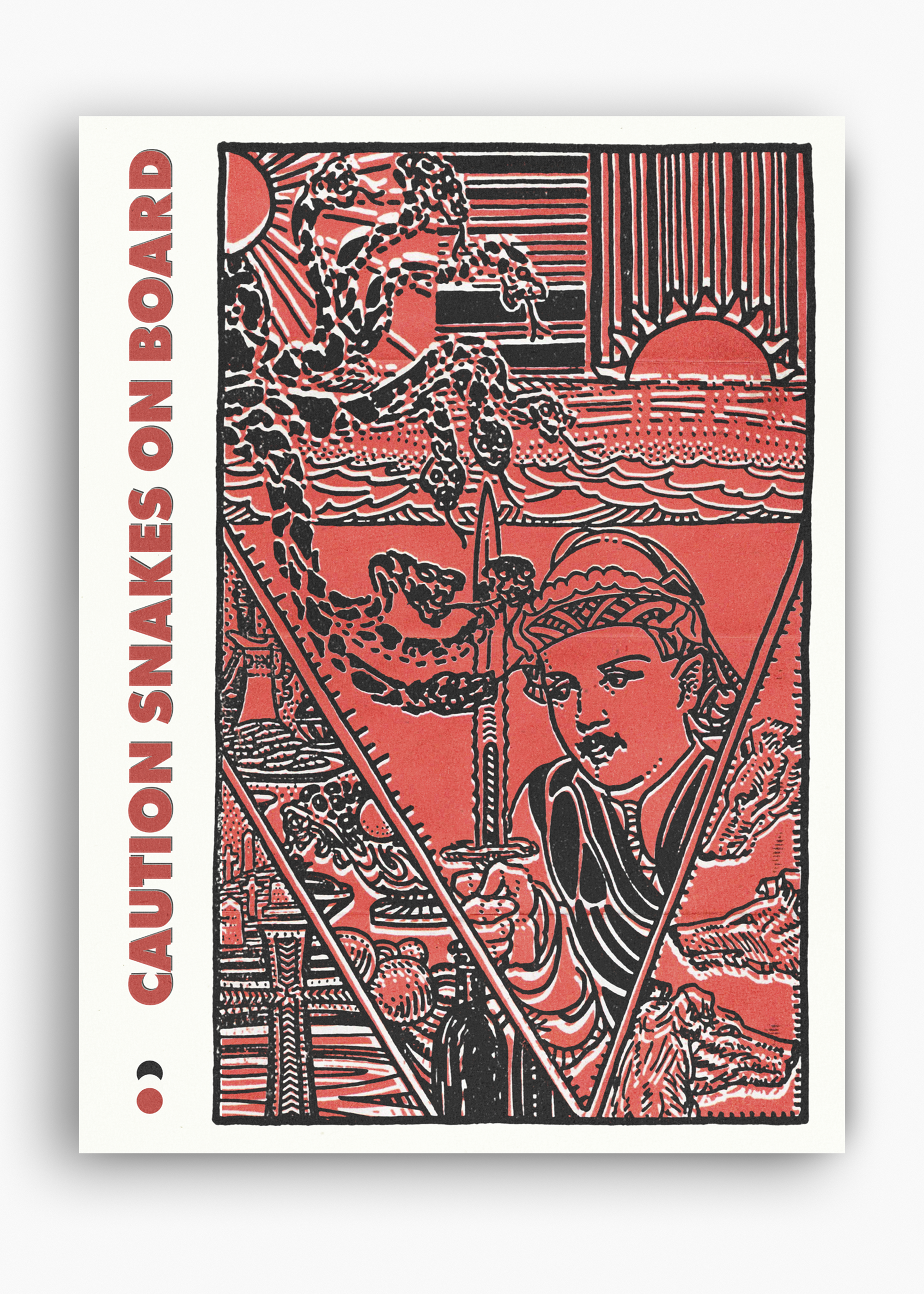 Quadro Caution Snakes on Board - 10