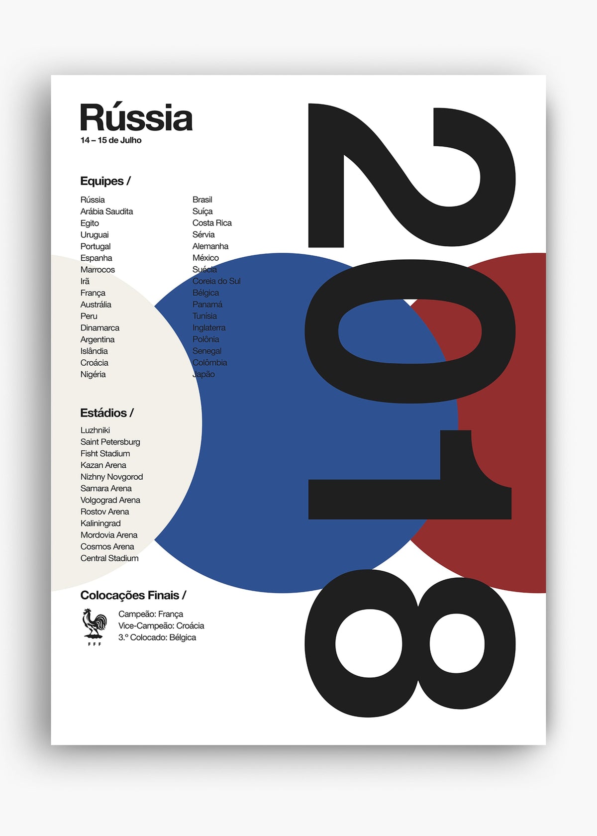 Quadro Copa do Mundo Russia 2018