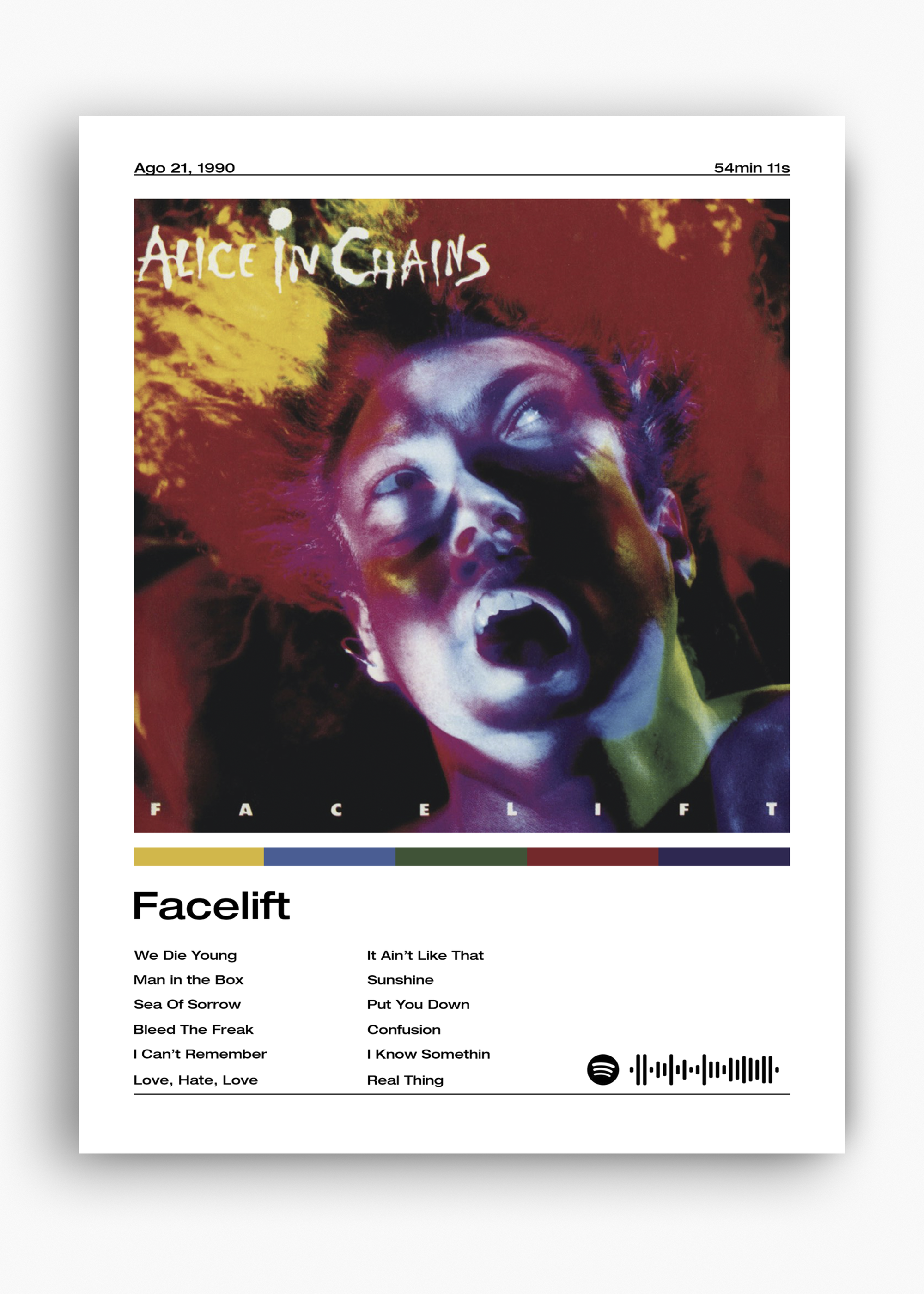 Quadro Alice in Chains Facelift - 10