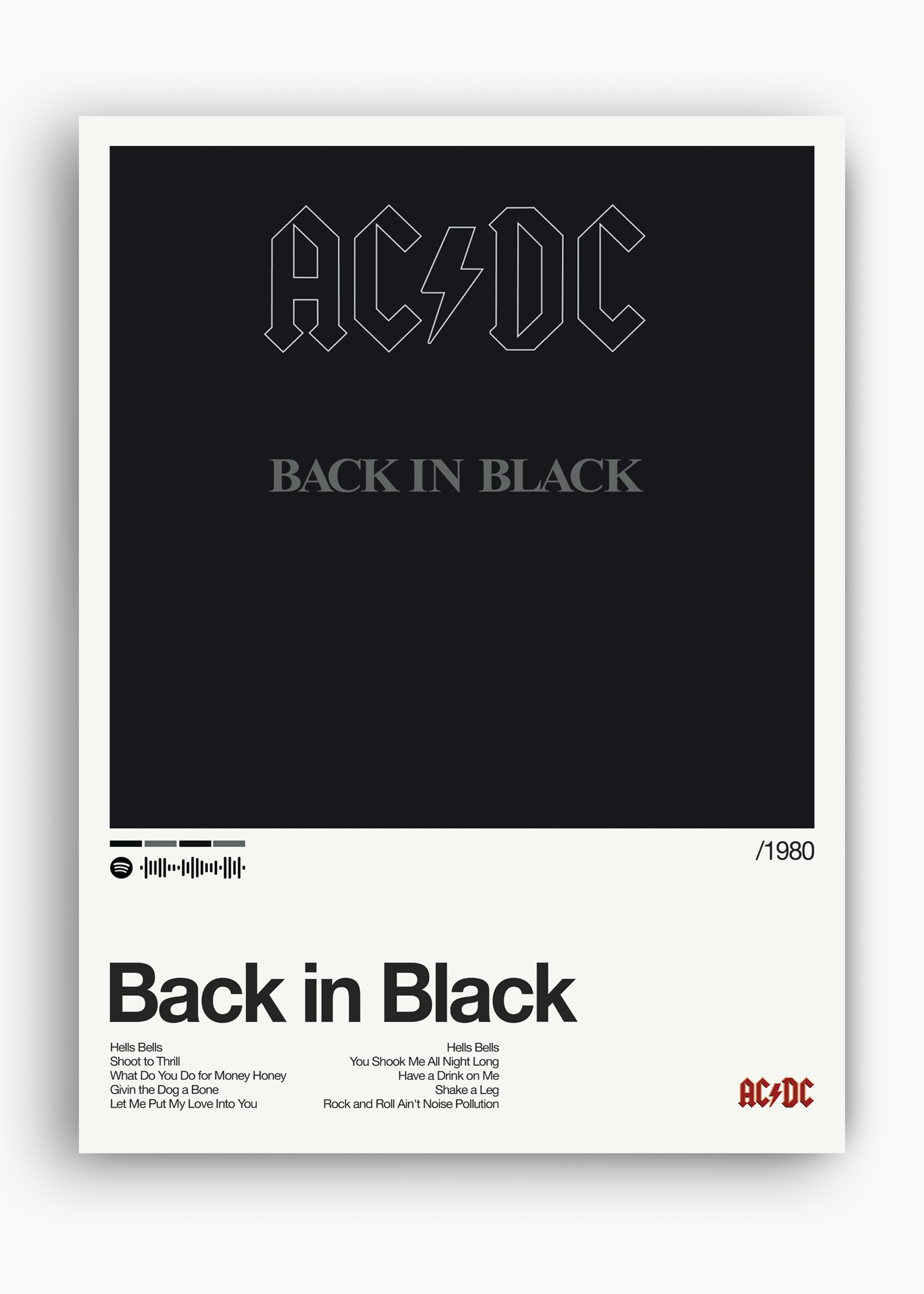 Quadro AC-DC Back in Black - 10