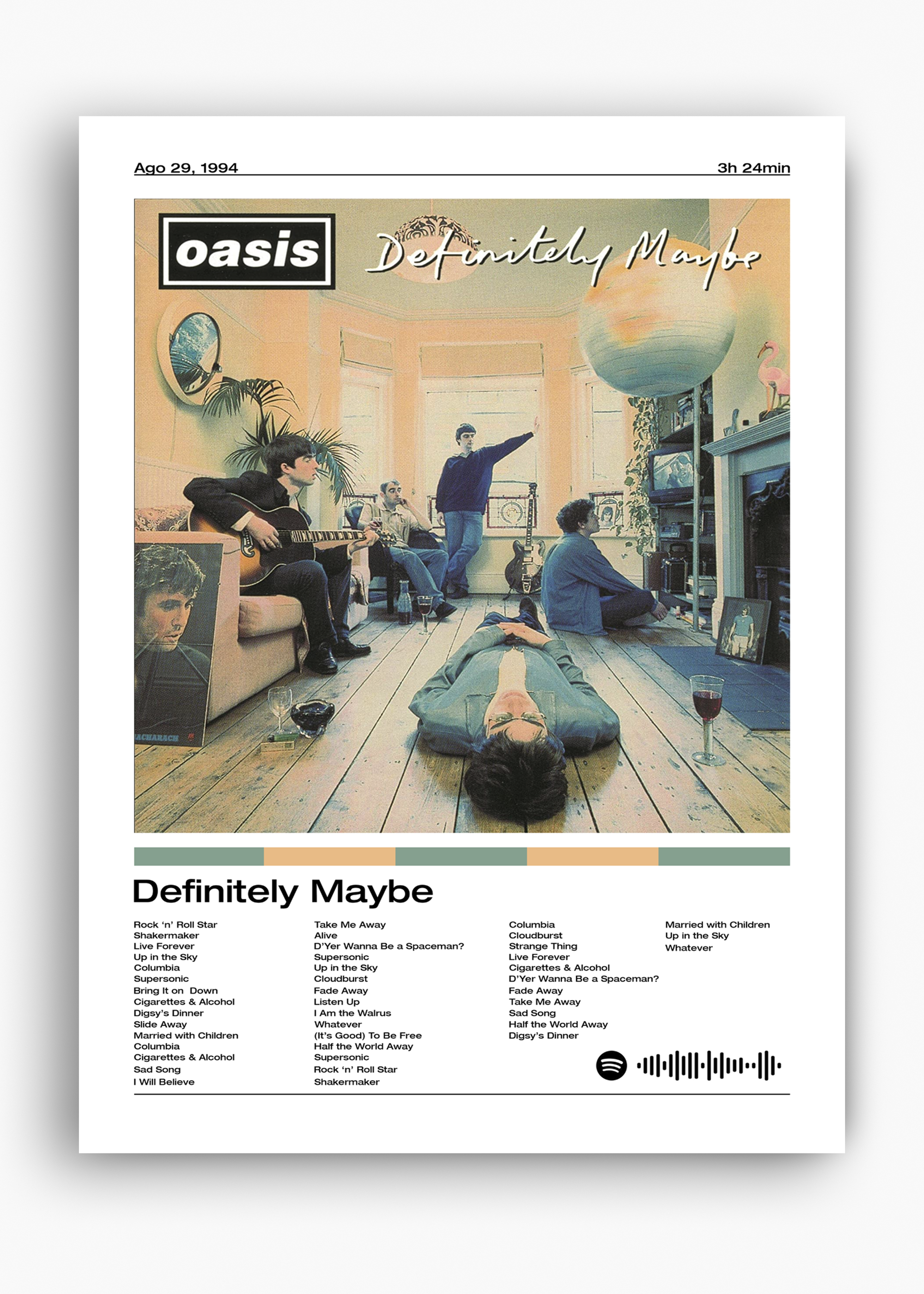 Quadro Oasis Definitely Maybe - 10