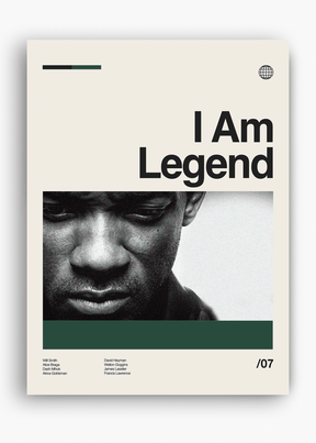 Quadro Eu Sou a Lenda - I Am Legend