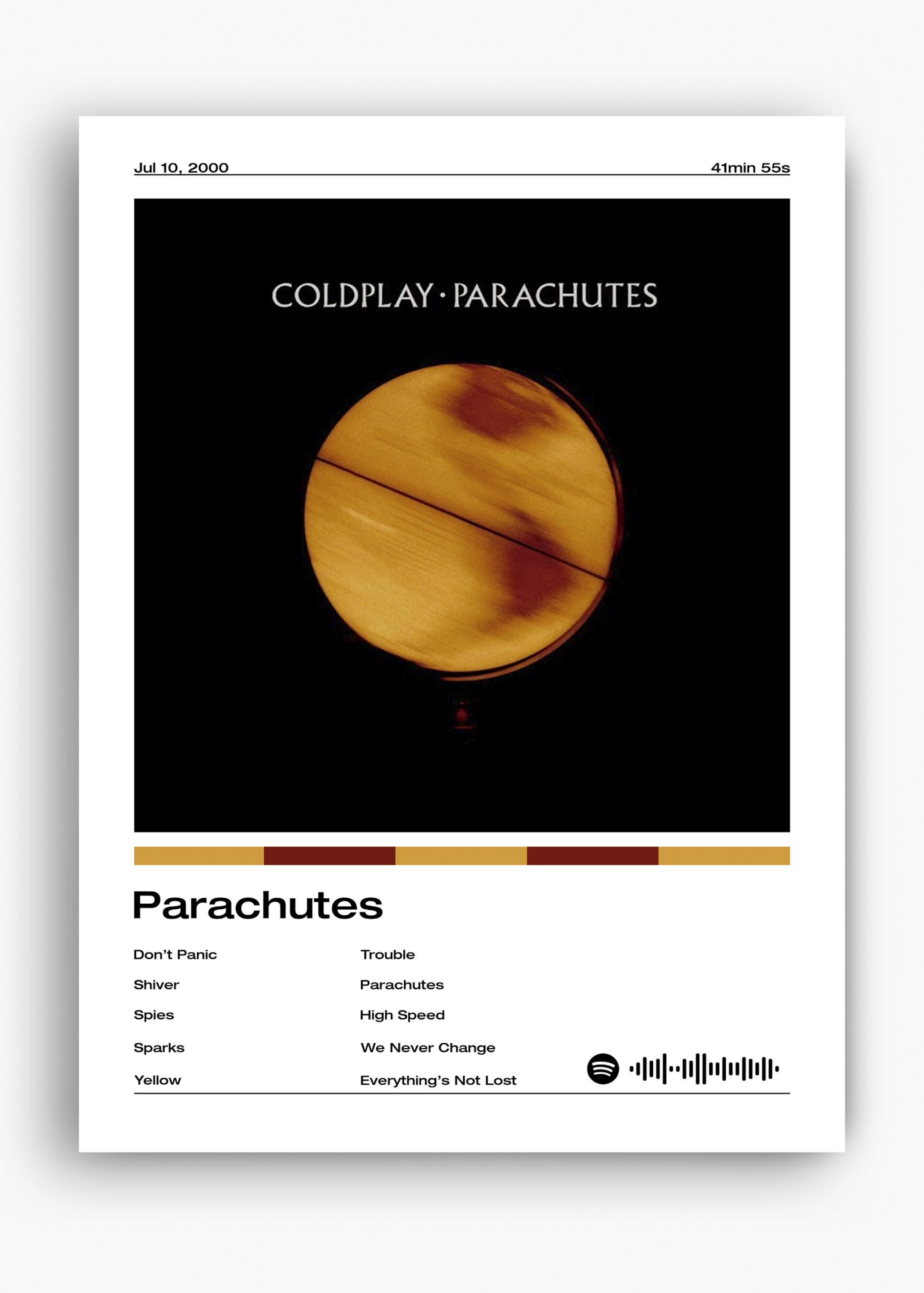 Quadro Coldplay Parachutes - 10