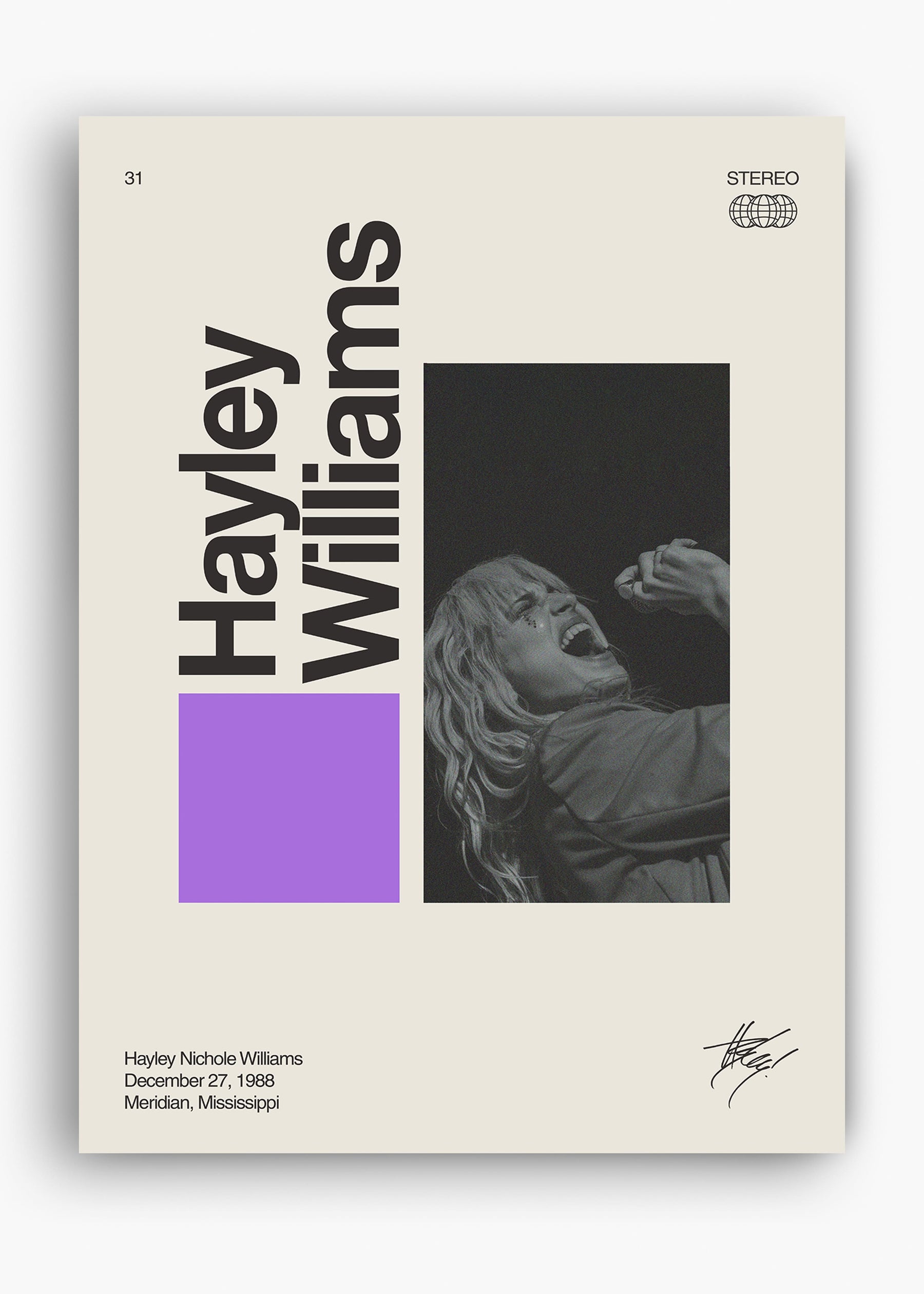 Quadro Signature Hayley Williams