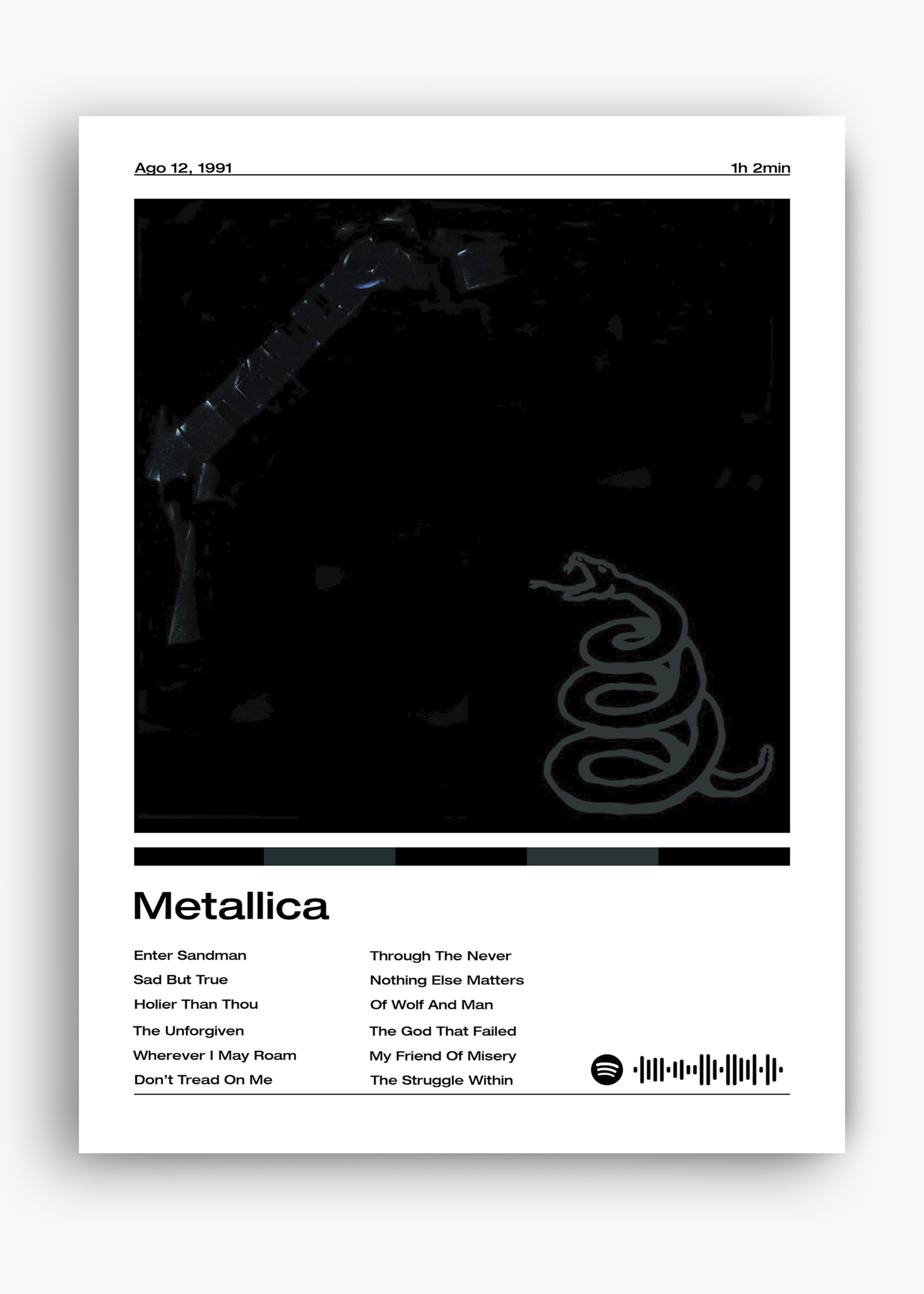 Quadro Metallica Album Metallica - 10