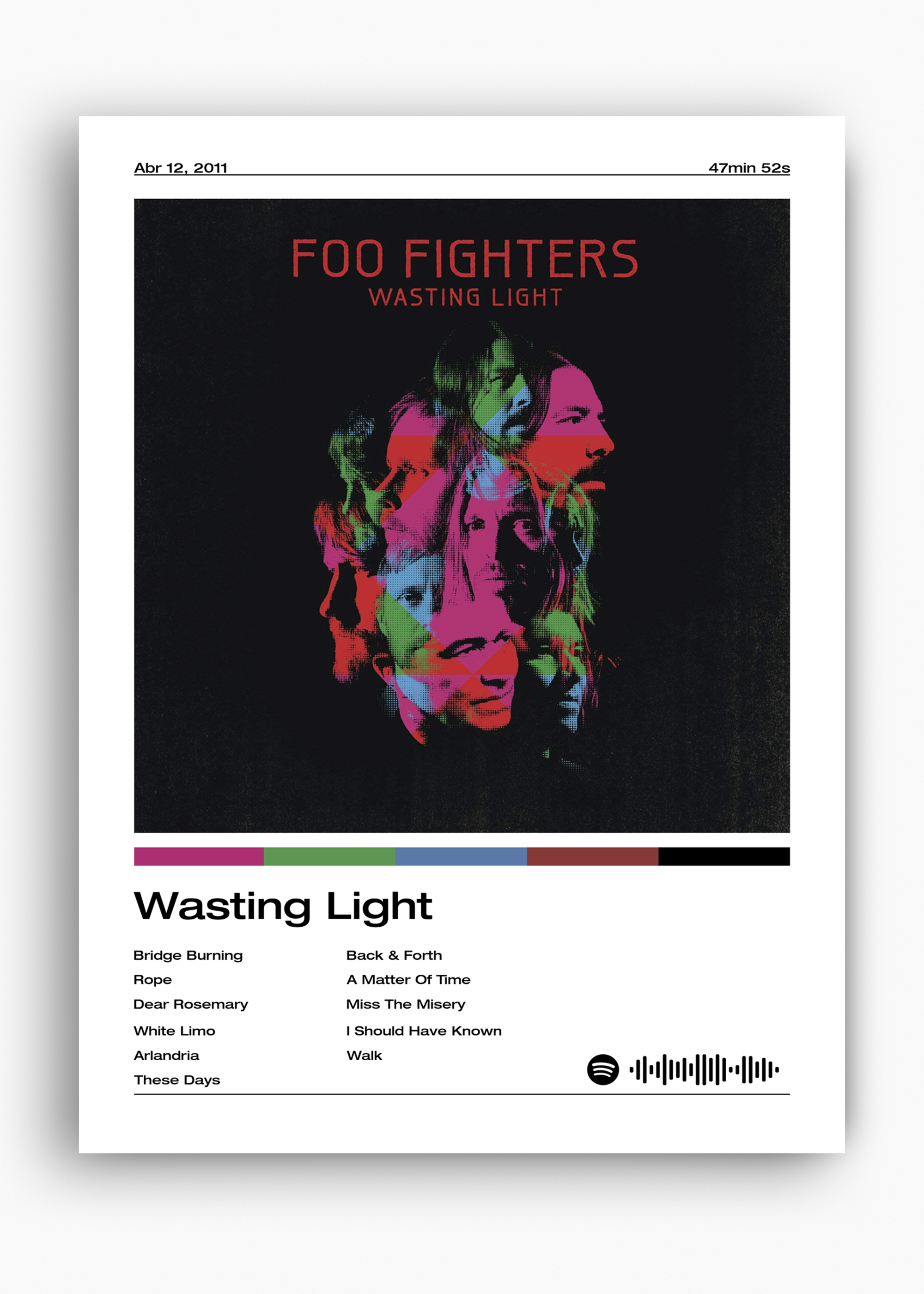 Quadro Foo Fighters Wasting Light - 10