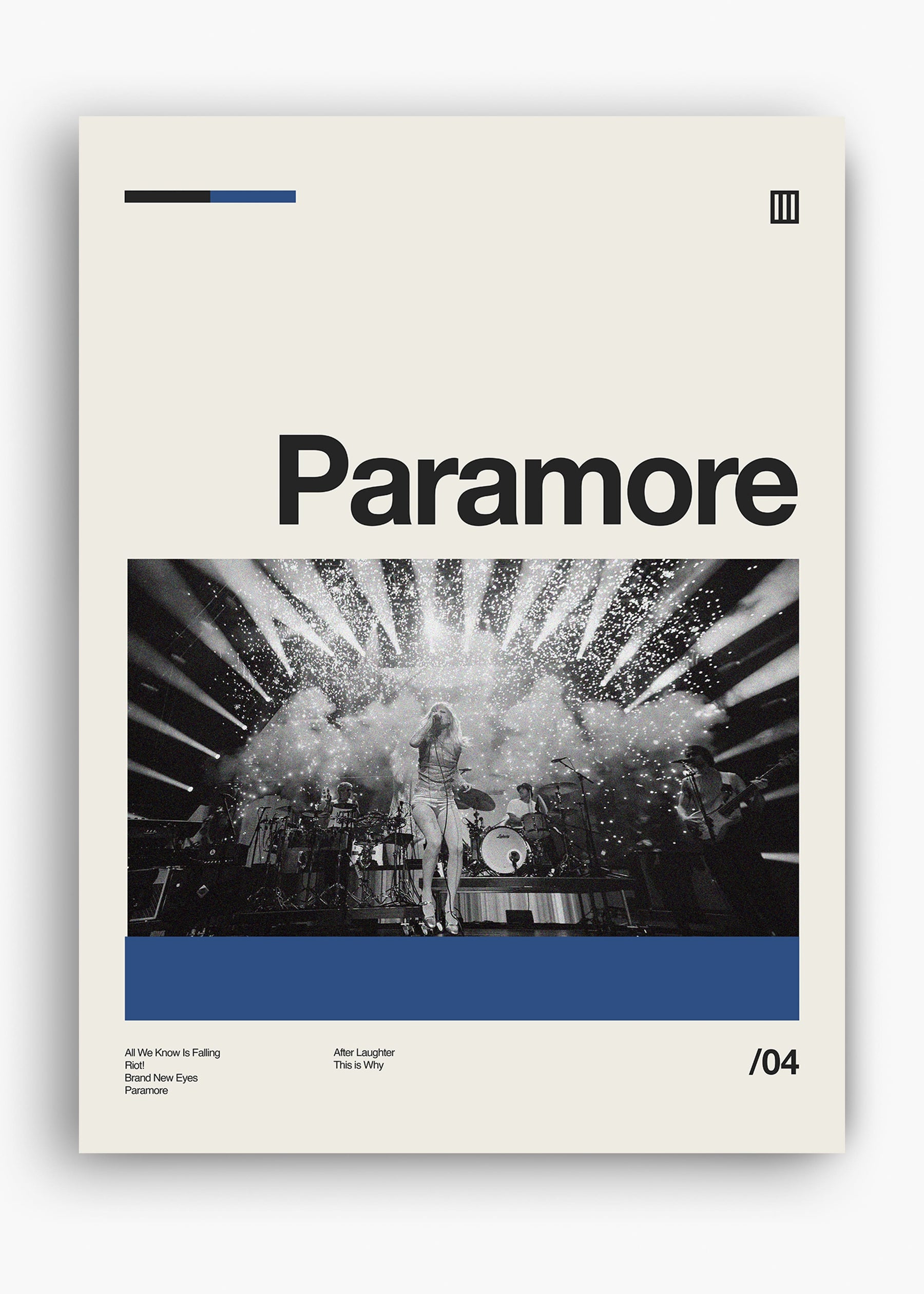 Quadro Paramore Banda