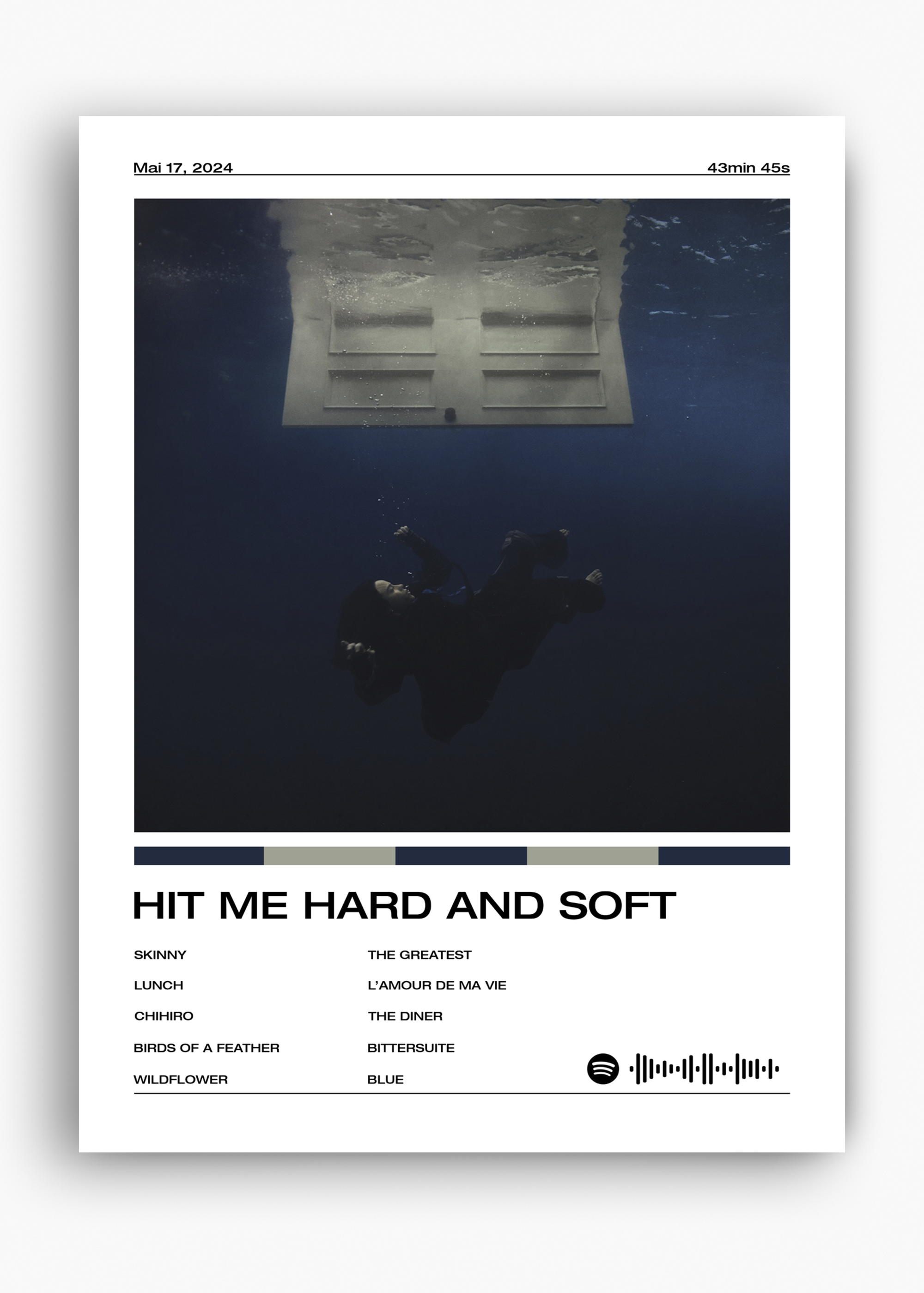 Quadro Billie Eilish Hit Me Hard and Soft - 10