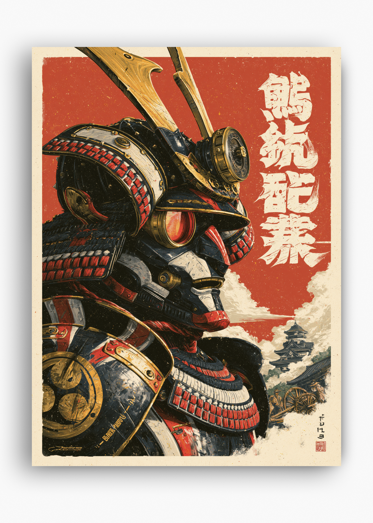 Quadro Japonês Mecha Samurai - 10