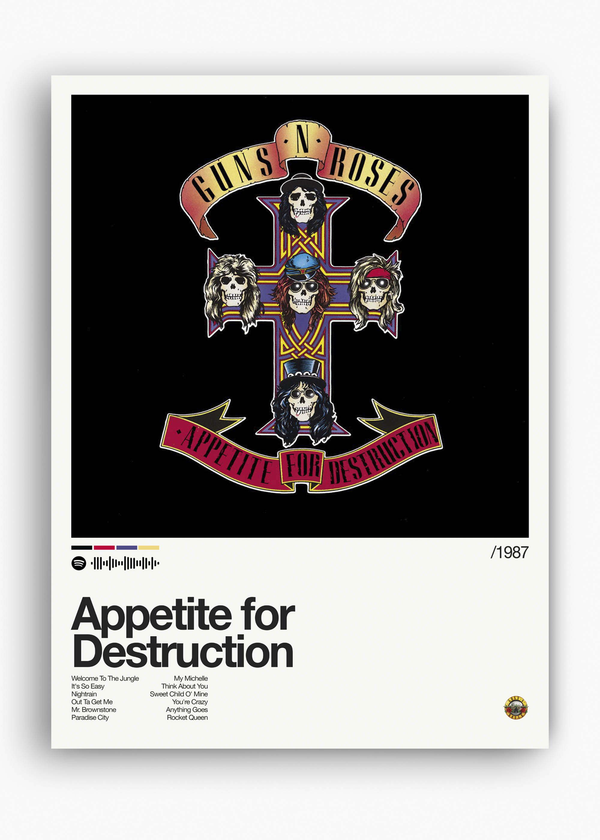 Quadro Guns n' Roses Appetite for Destruction II - 10