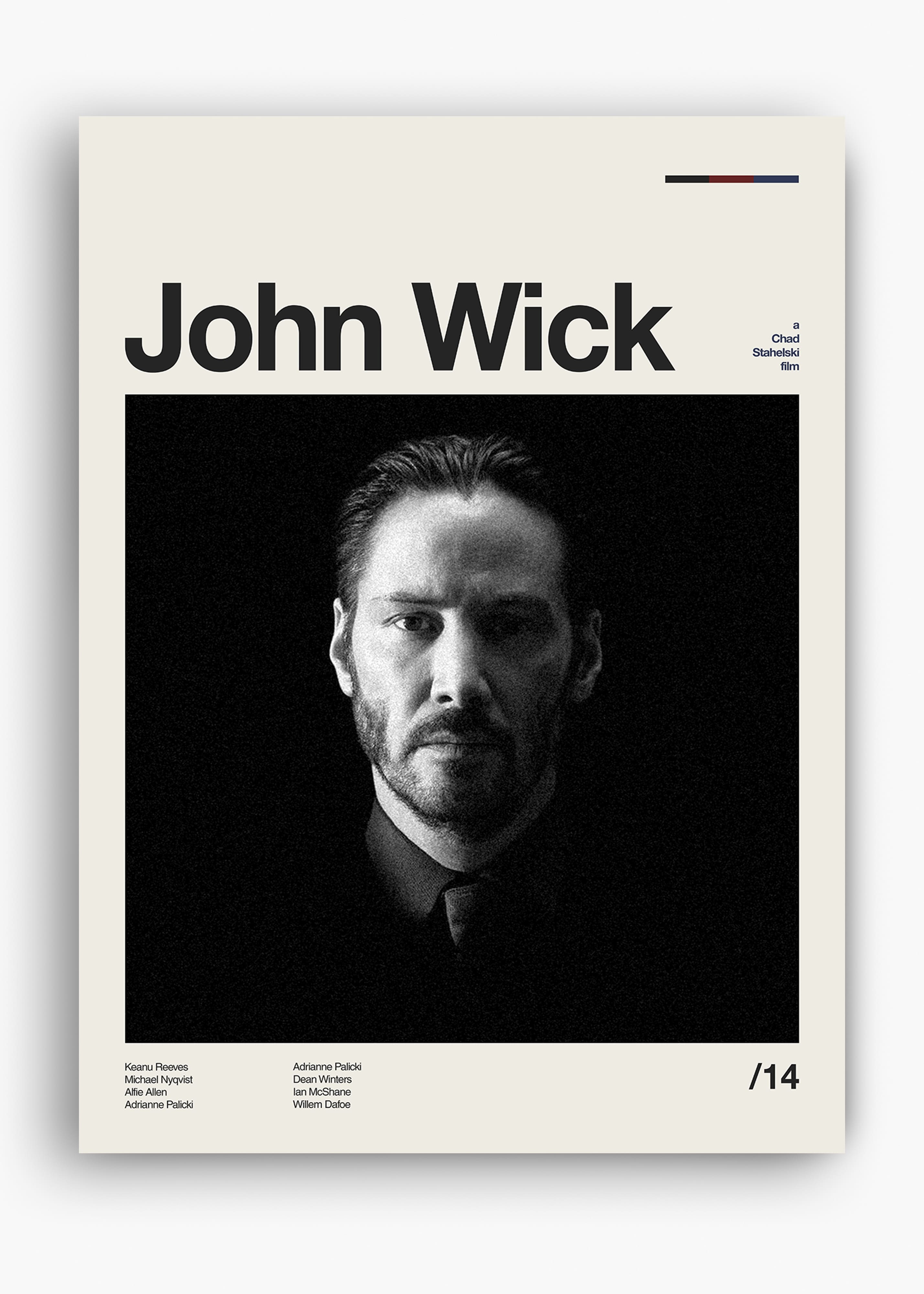 Quadro decorativo John Wick — arte de cinema para parede | Cübe Quadros