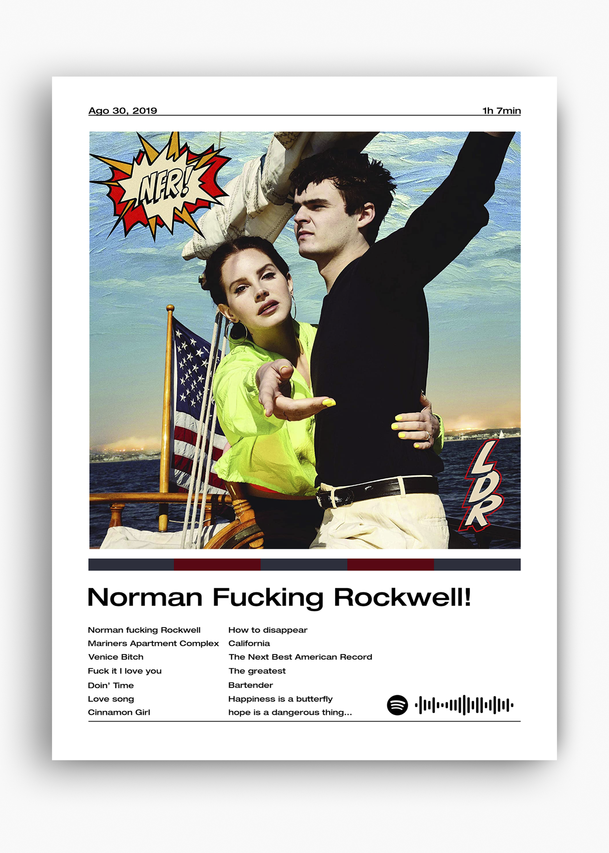 Quadro Lana Del Rey Norman Fucking Rockwell - 10