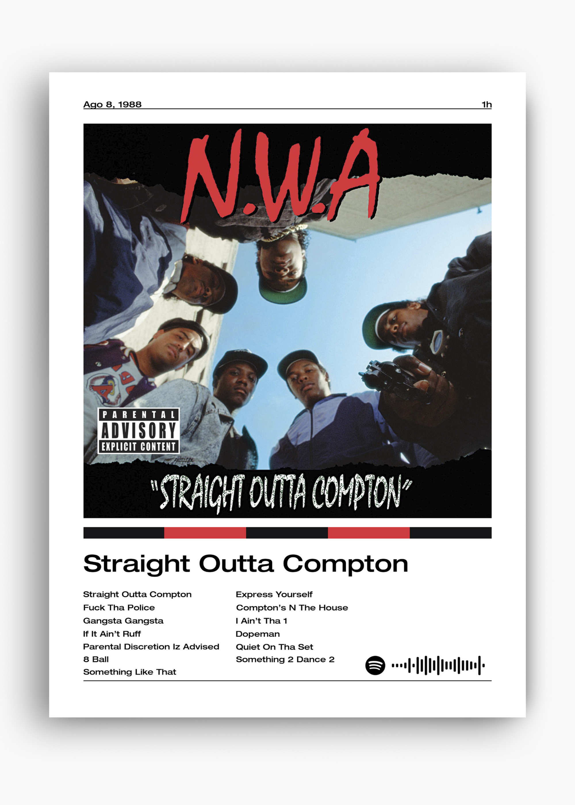 Quadro Nwa Straight Outta Compton - 10