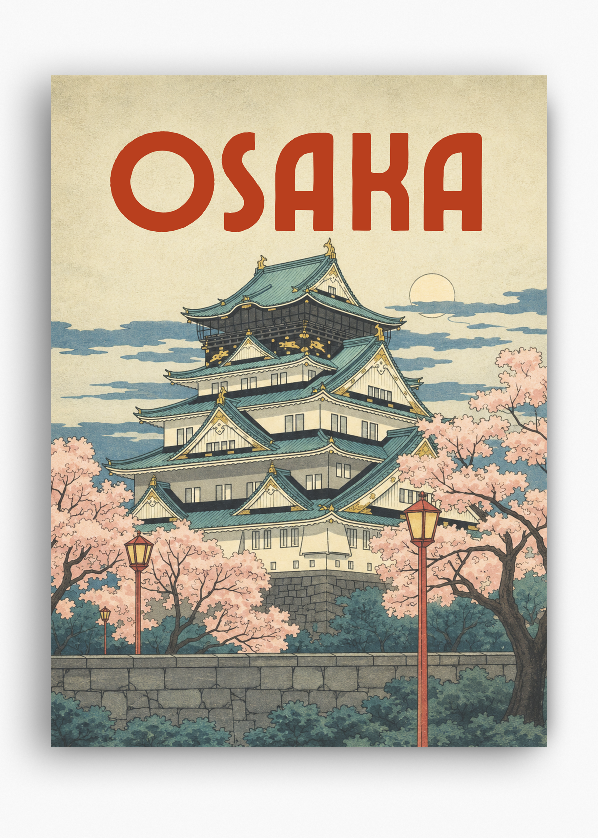 Quadro Japonês Osaka Jo - 10