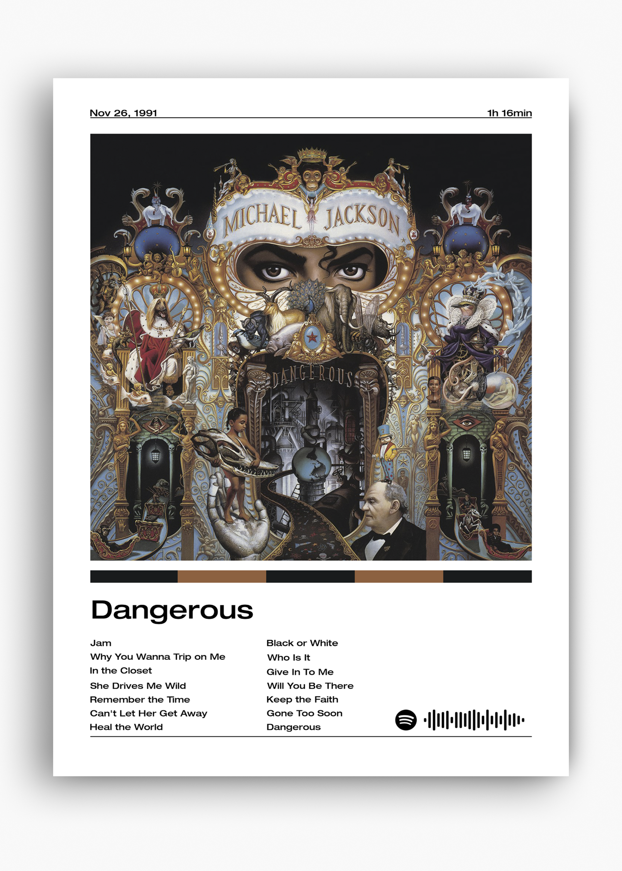 Quadro Michael Jackson Dangerous - 10