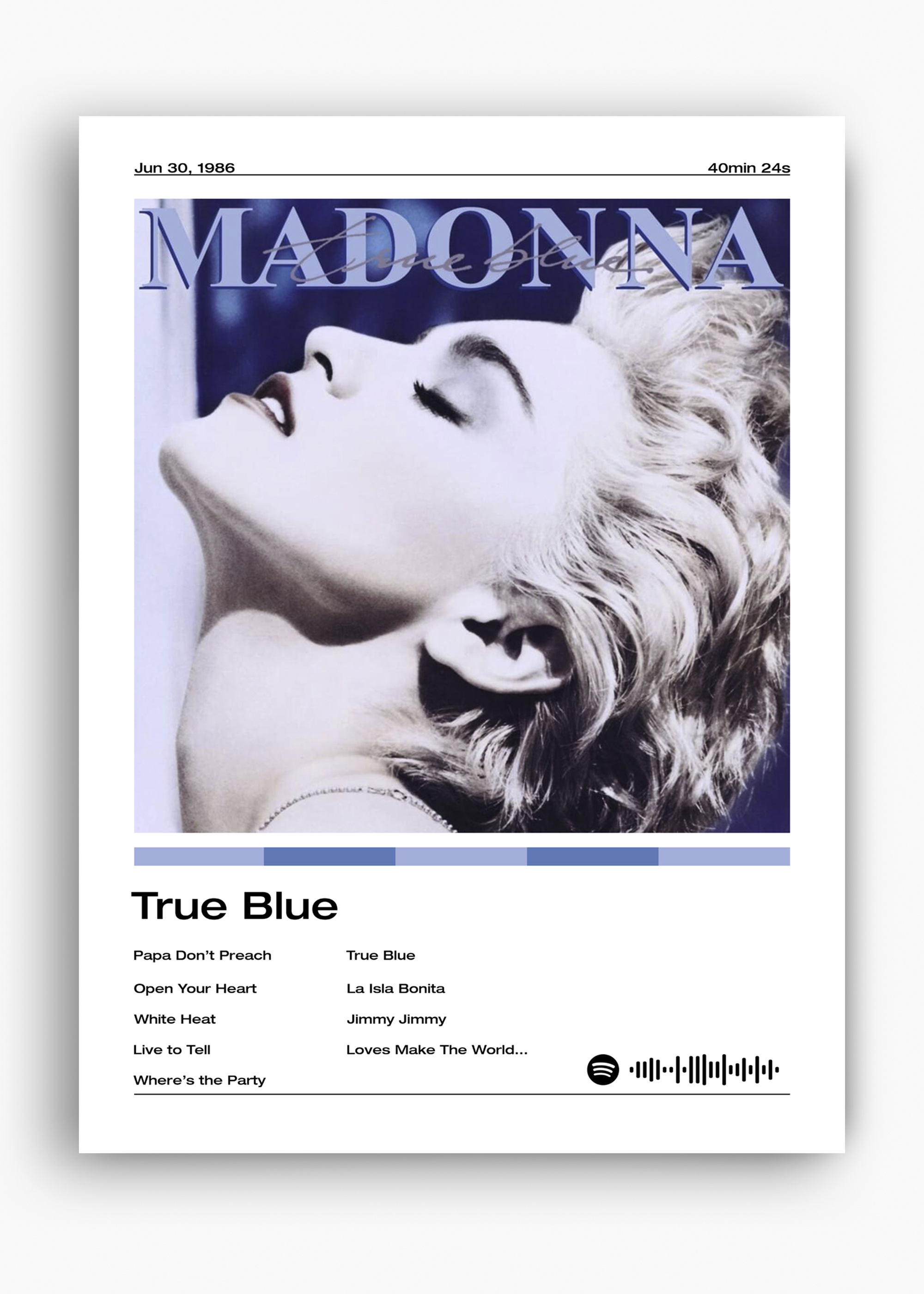 Quadro Madonna True Blue - 10
