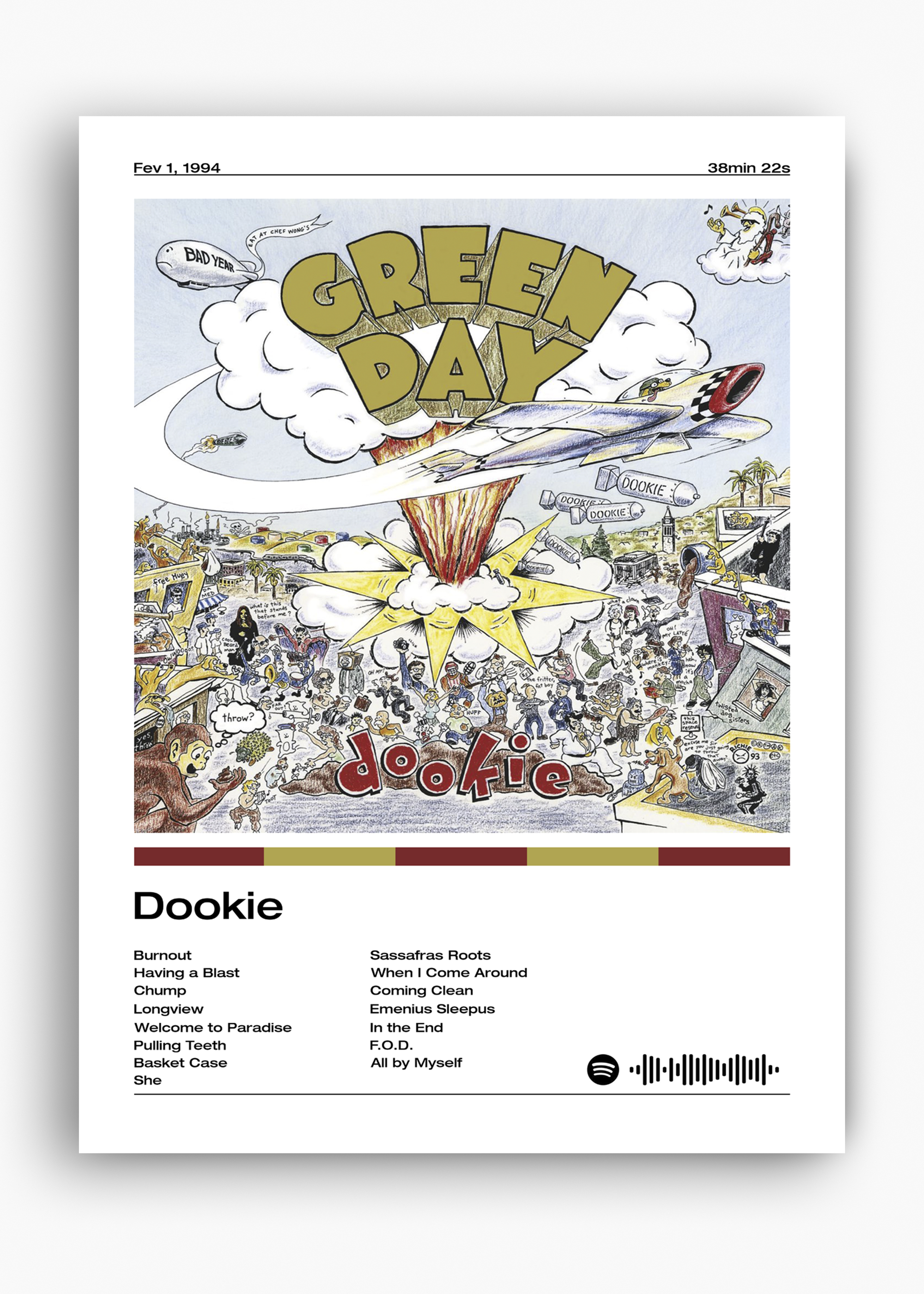 Quadro Green Day Dookie - 10