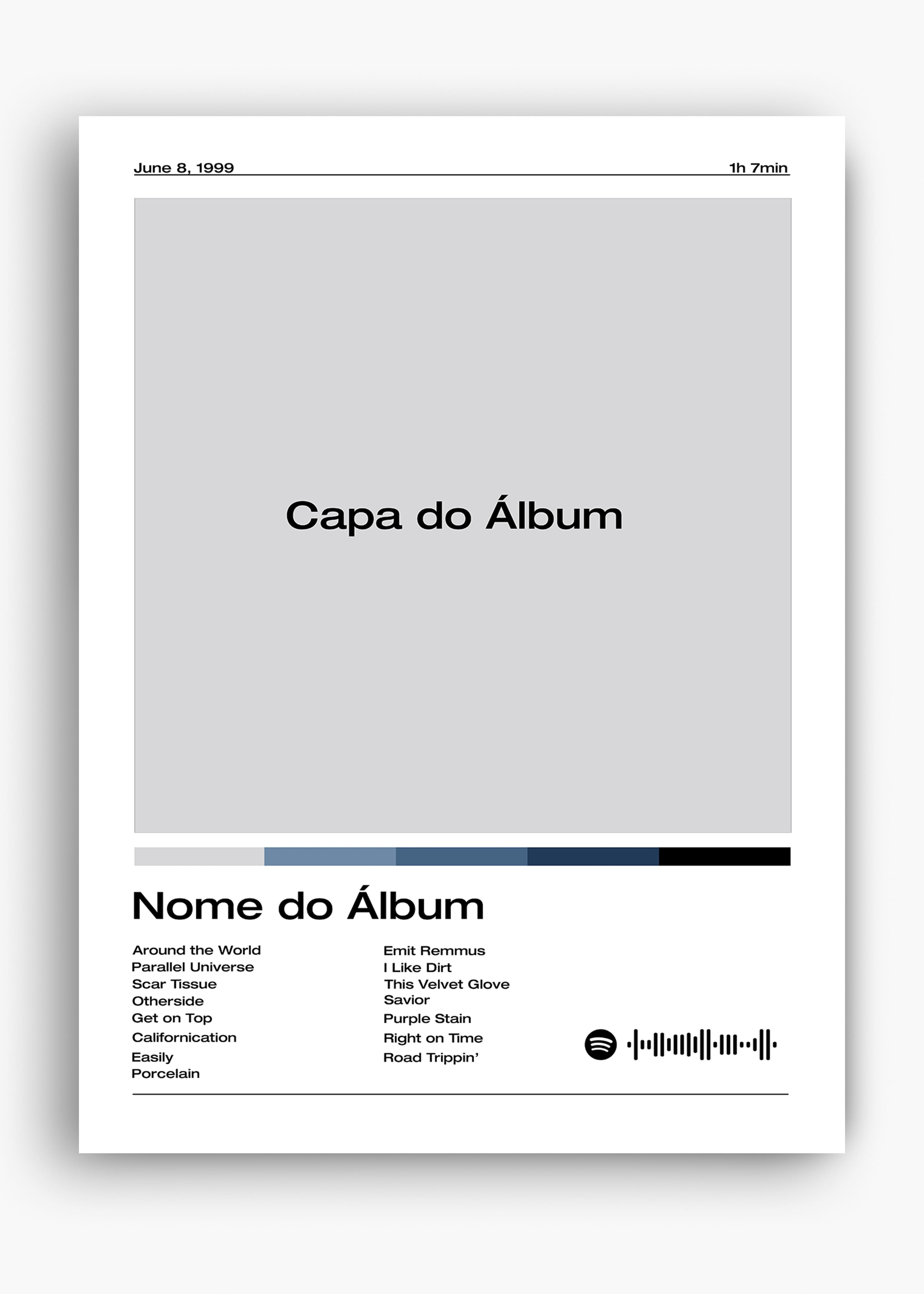 Quadro Spotify Personalizável - Álbum