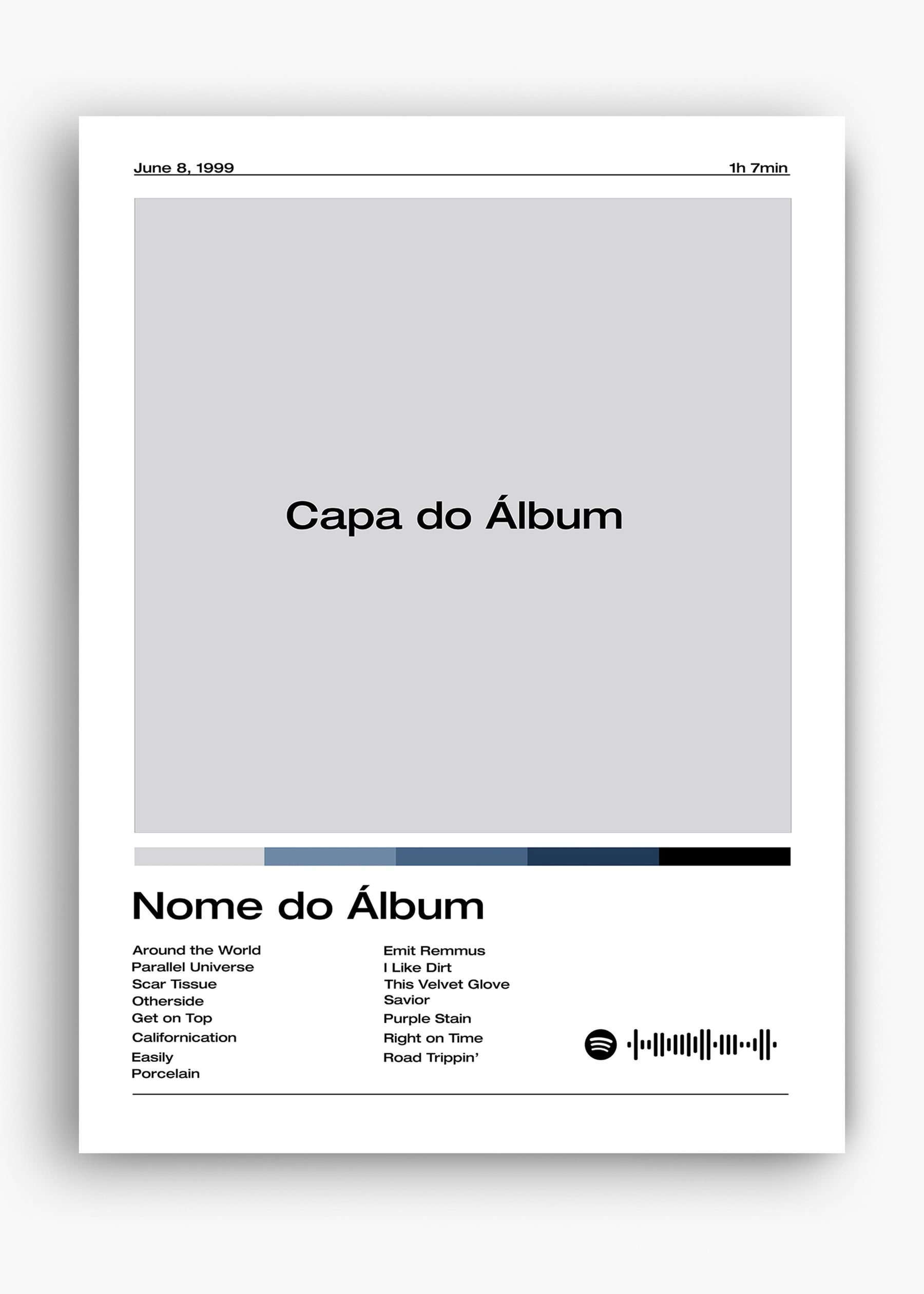 Quadro Spotify Personalizável - Álbum