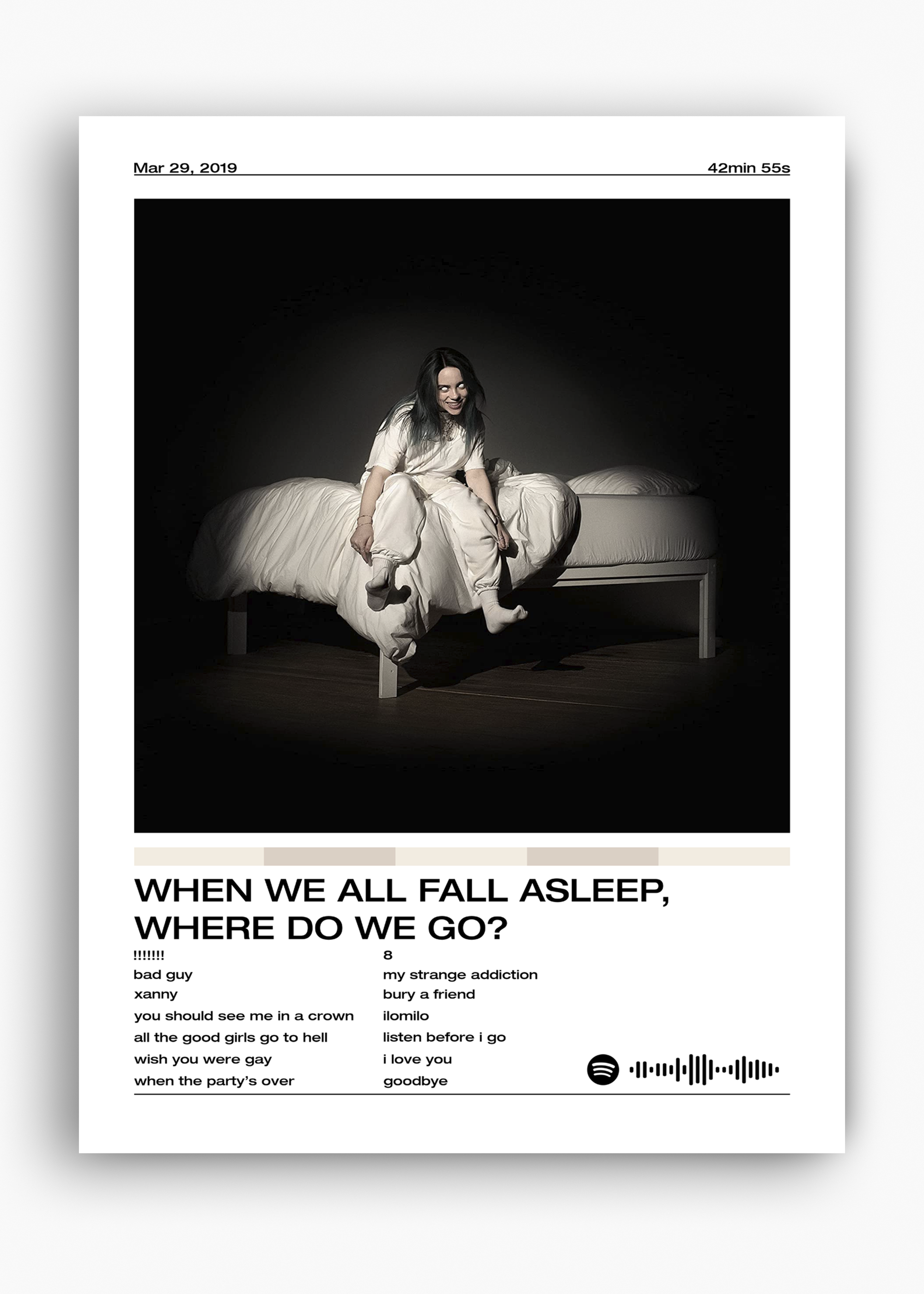 Quadro Billie Eilish When We All Fall Asleep - 10