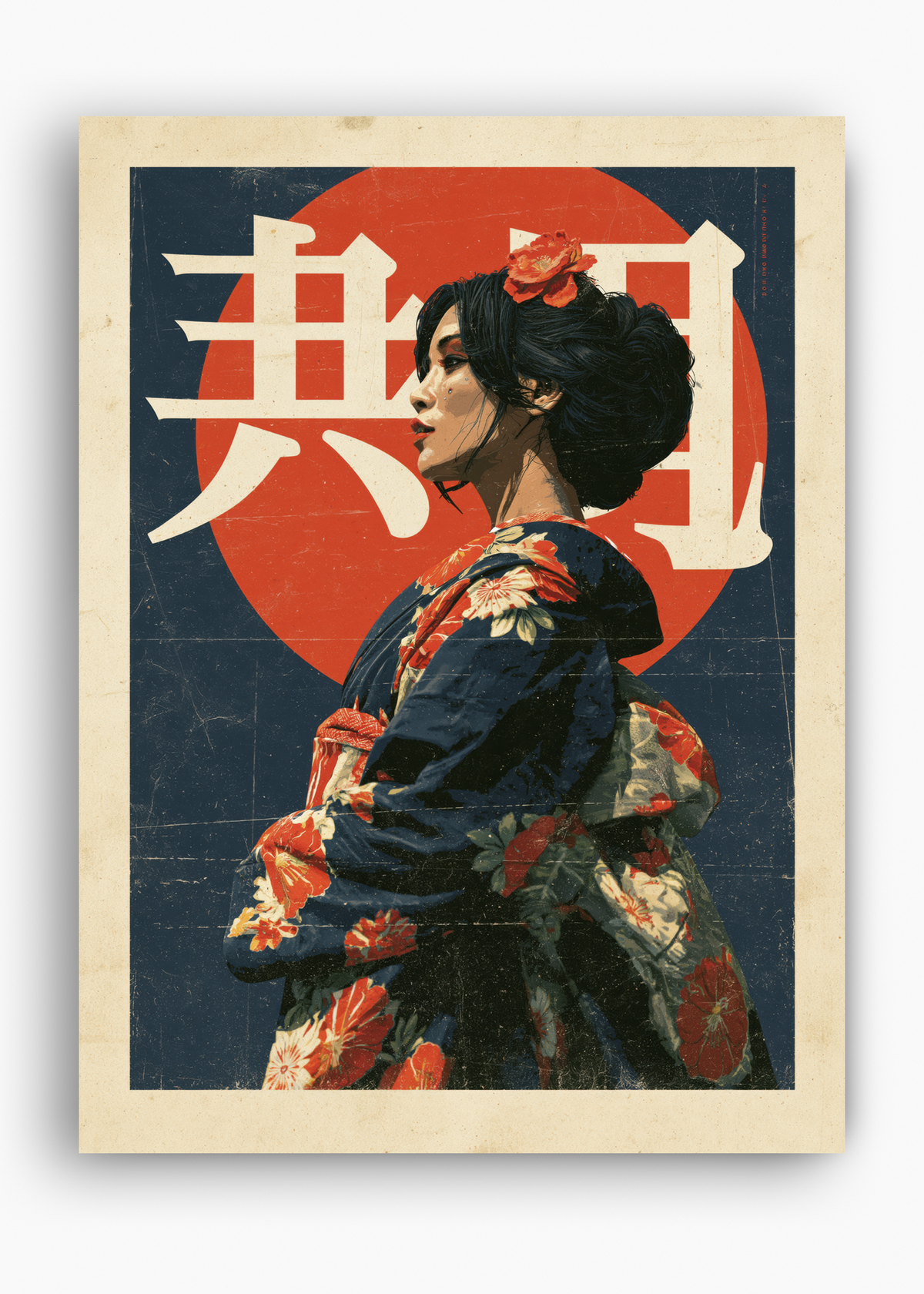 Quadro Japonês Rising Sun Geisha - 10