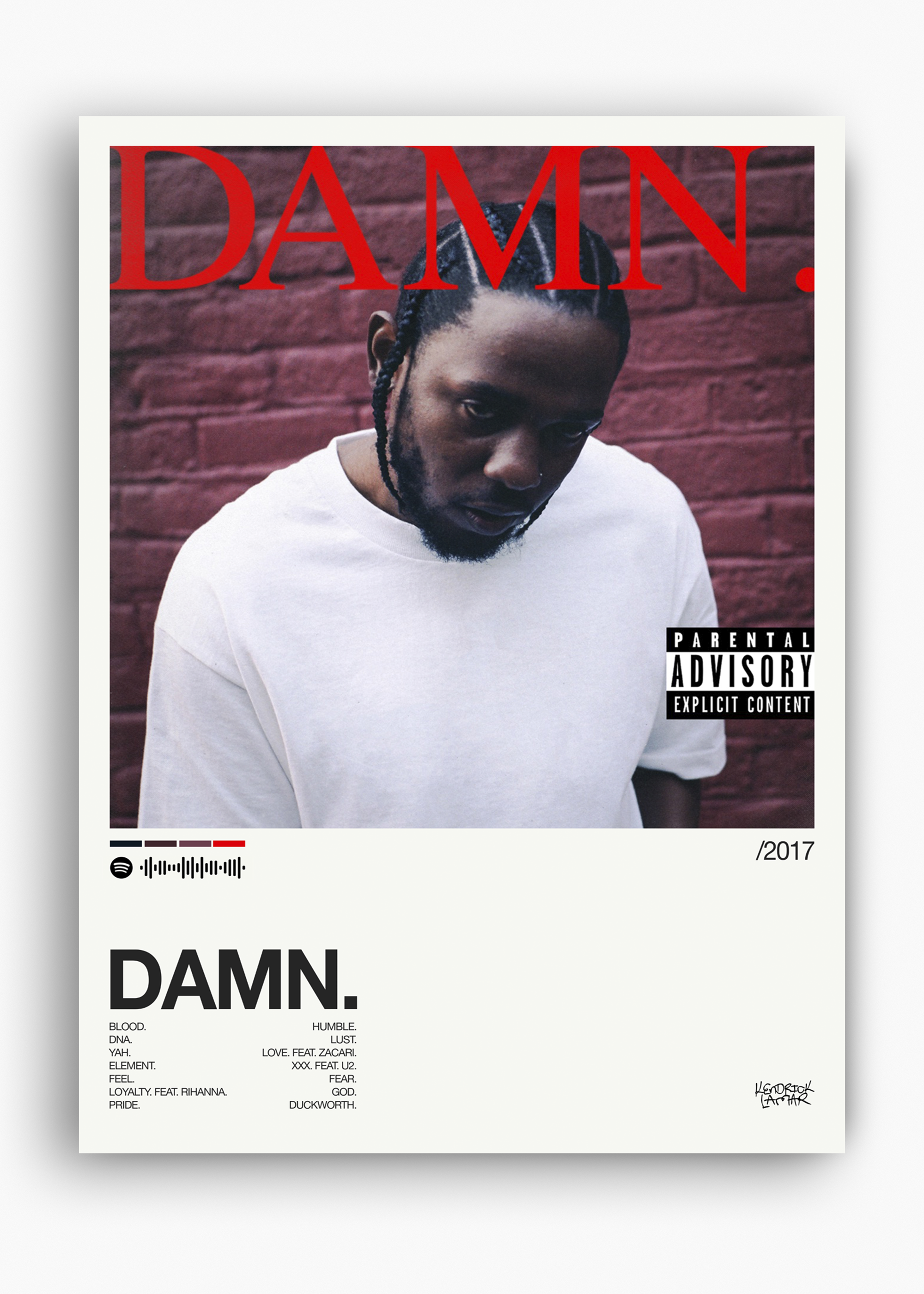 Quadro Kendrick Lamar DAMN II - 10