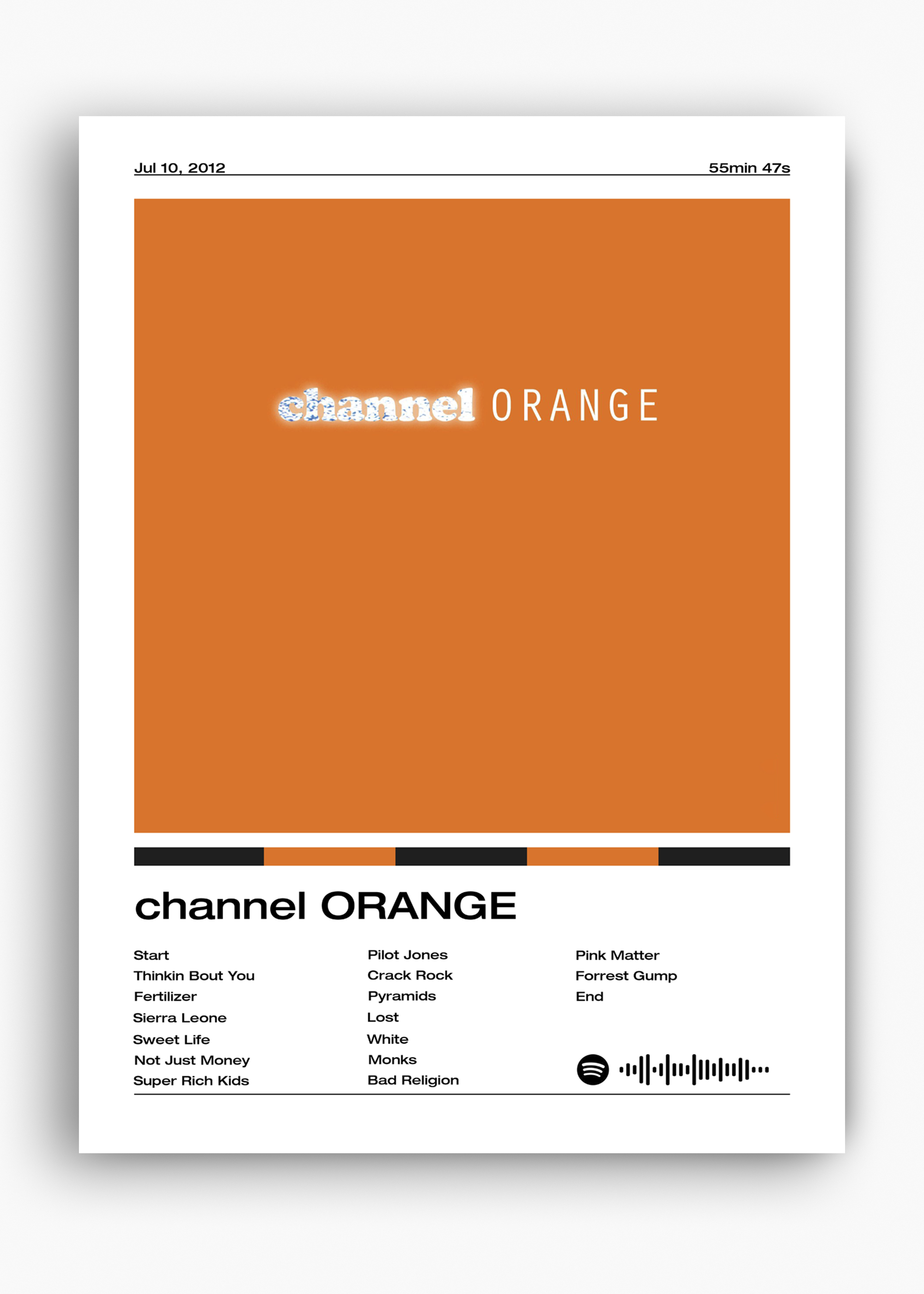 Quadro Frank Ocean Channel Orange - 10
