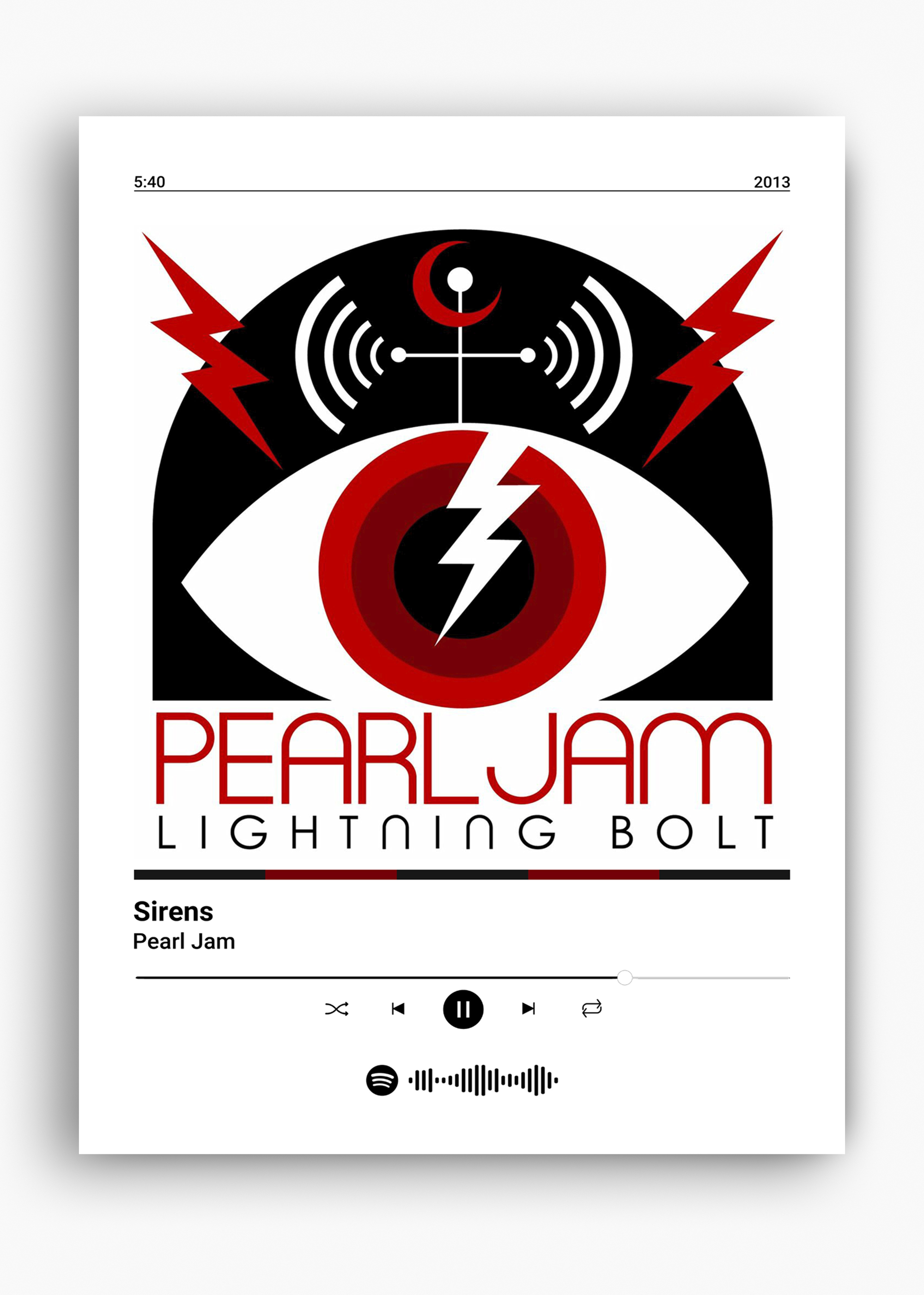 Quadro Pearl Jam Sirens - 10