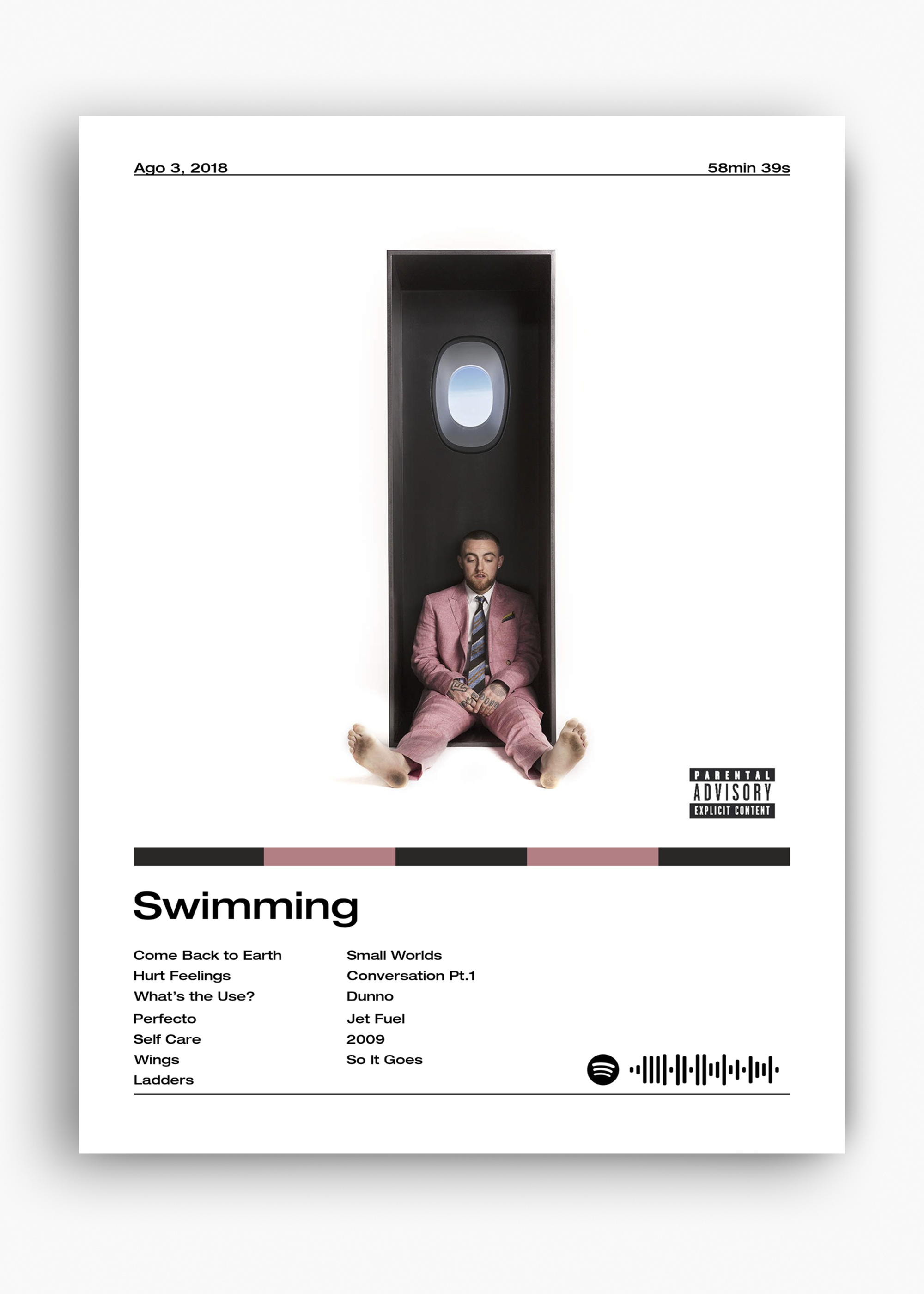 Quadro Mac Miller Swimming - 10