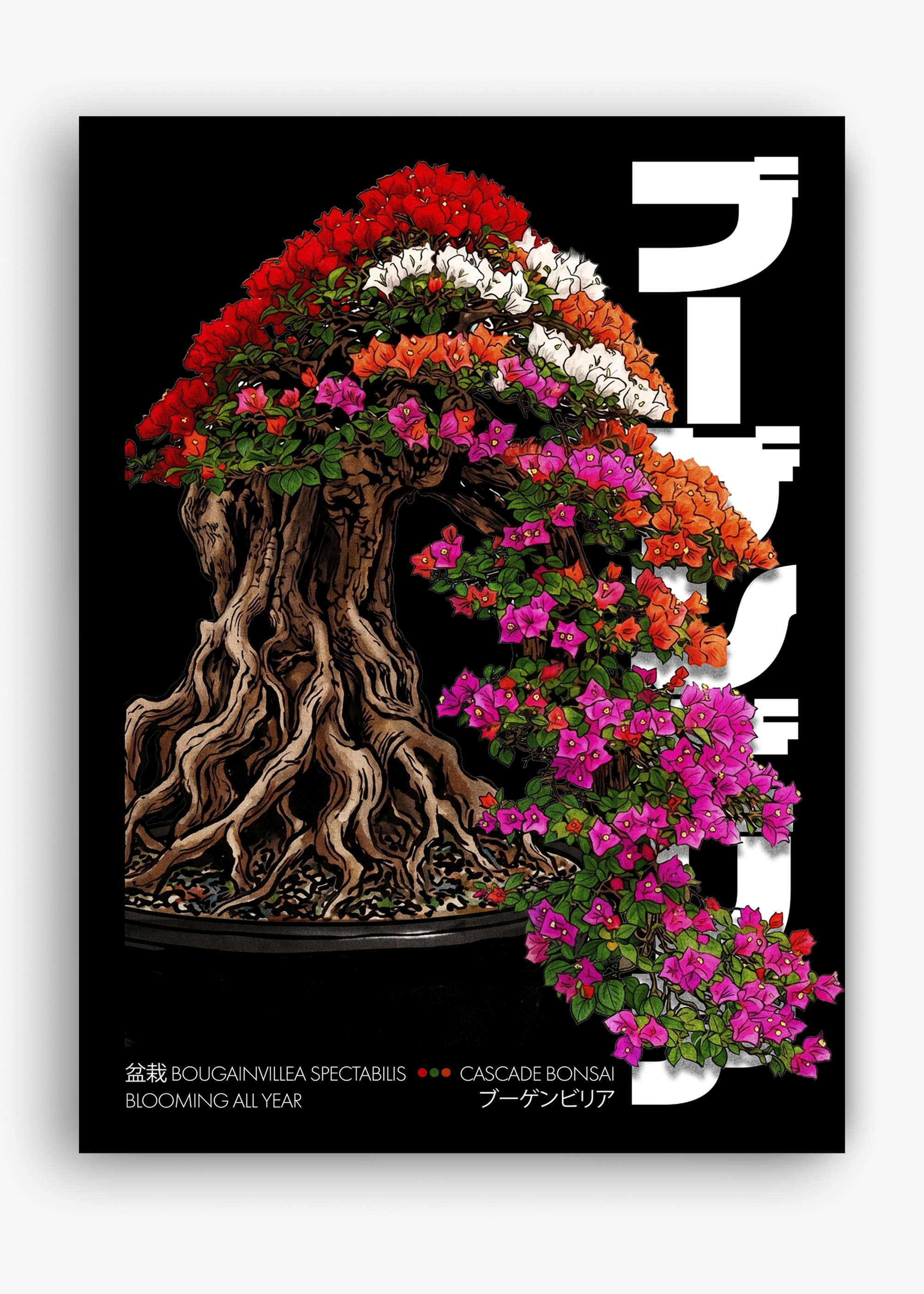 Quadro Cascade Bonsai Black - 10