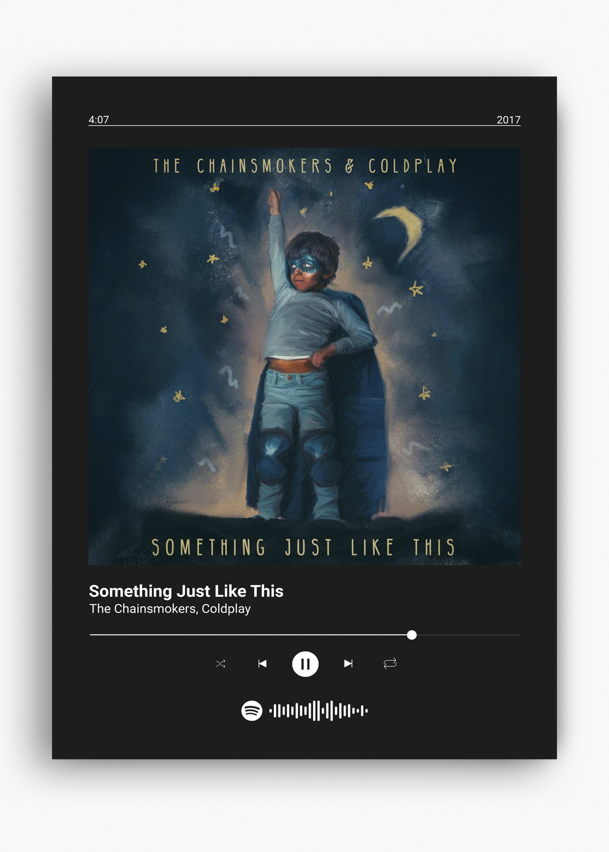 Quadro Coldplay Something Just Like This - 10