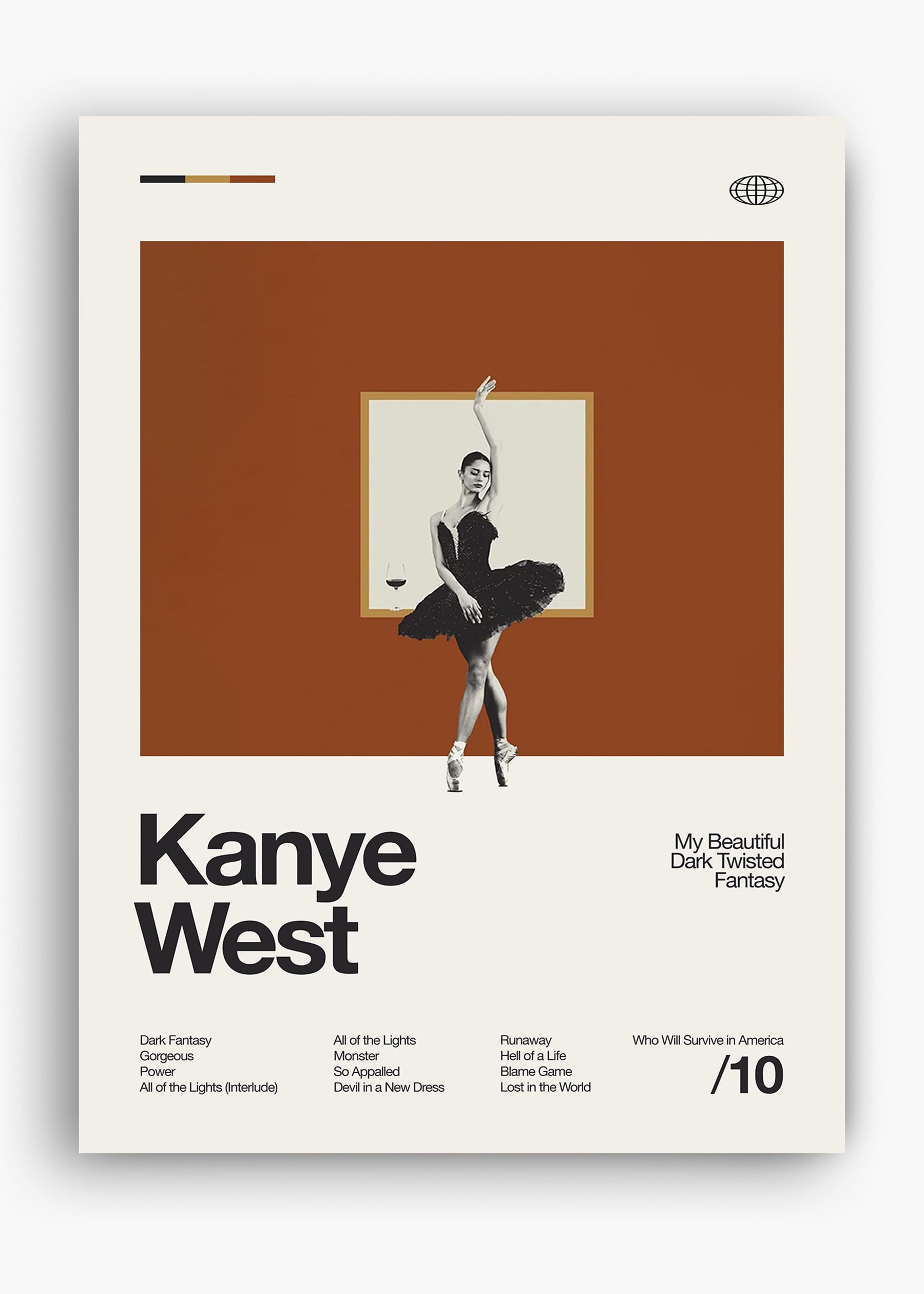 Quadro Kanye West My Beautiful Dark