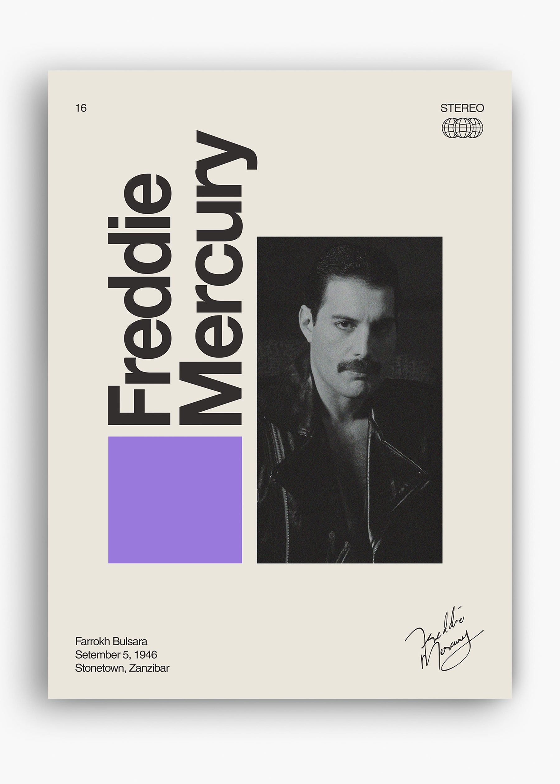 Quadro Signature Freddie Mercury
