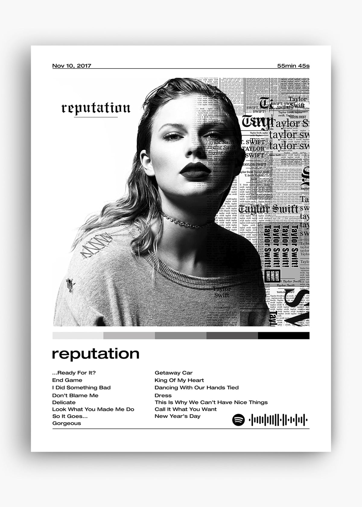 Quadro Taylor Swift Reputation
