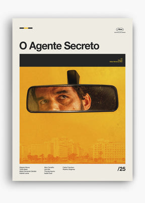 Quadro O Agente Secreto - Wagner Moura