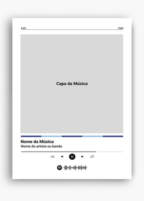 Quadro Spotify Personalizável - Música