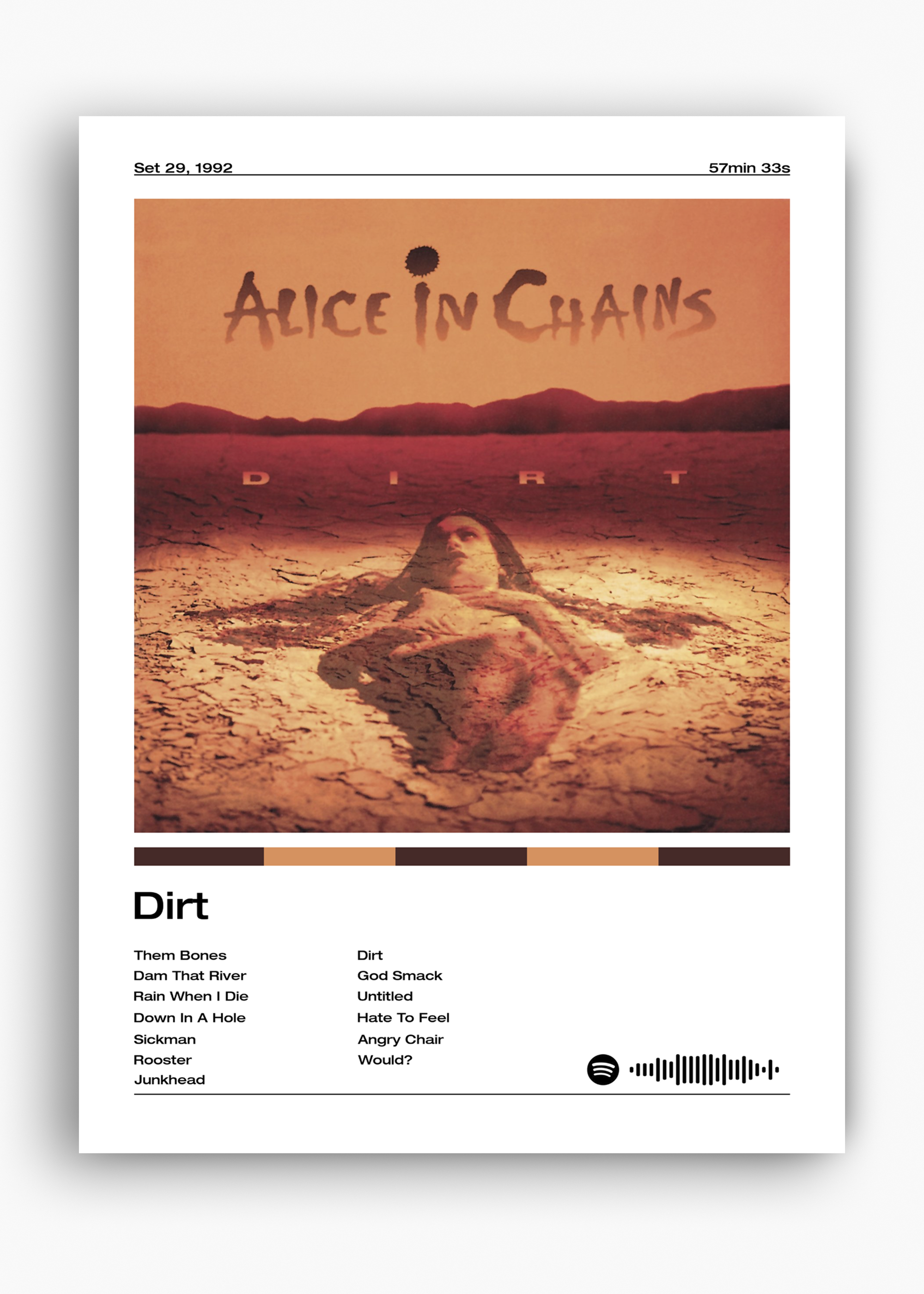 Quadro Alice in Chains Dirt - 10