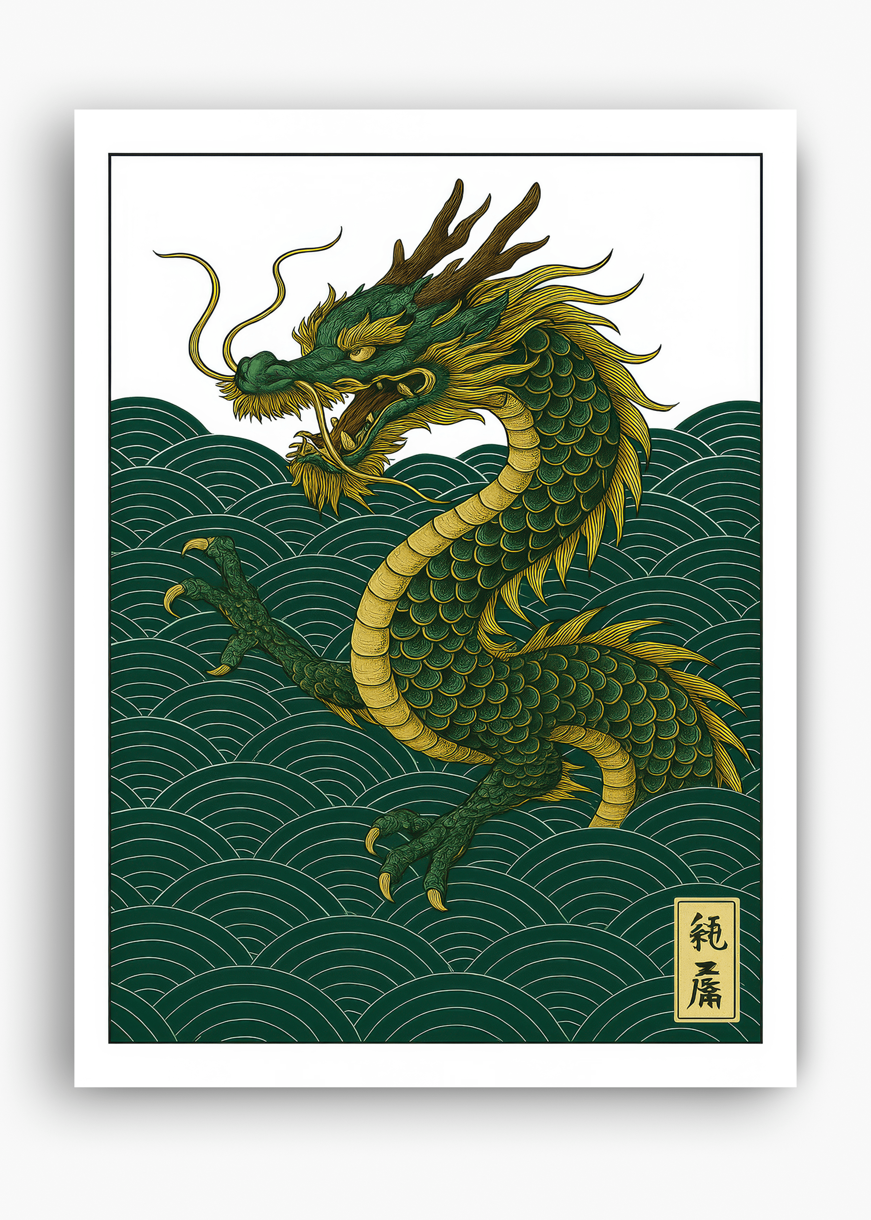 Quadro Japonês Dragon