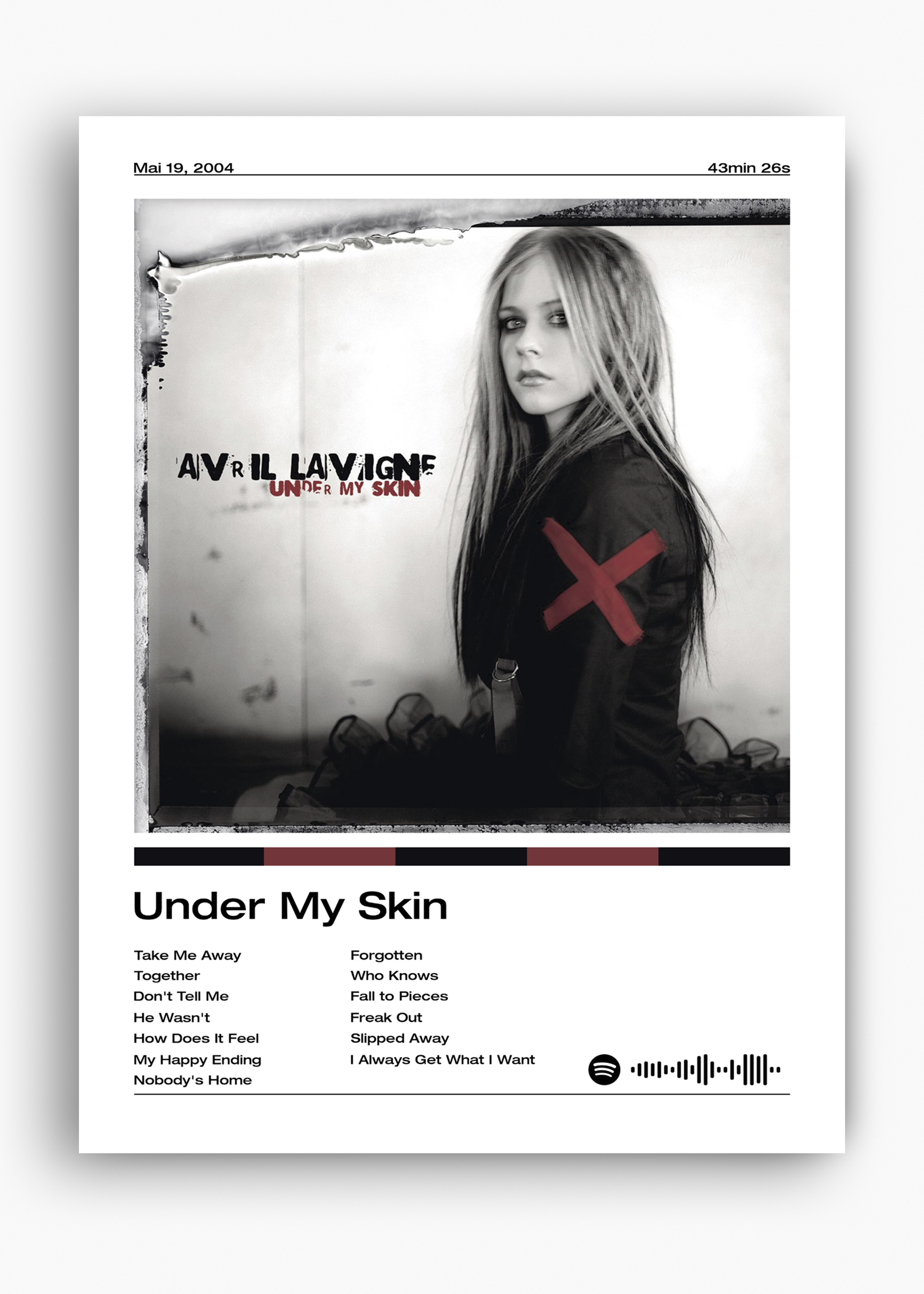 Quadro Avril Lavigne Under My Skin - 10