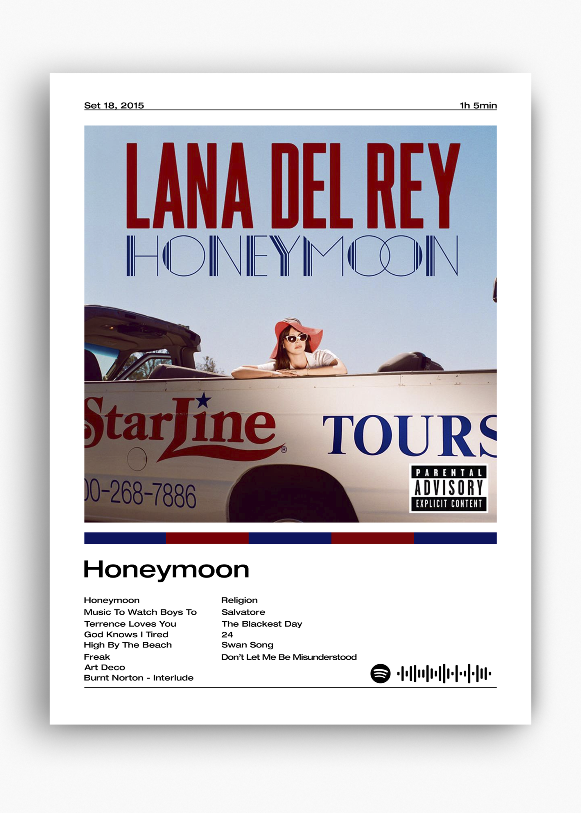 Quadro Lana Del Rey Honeymoon - 10