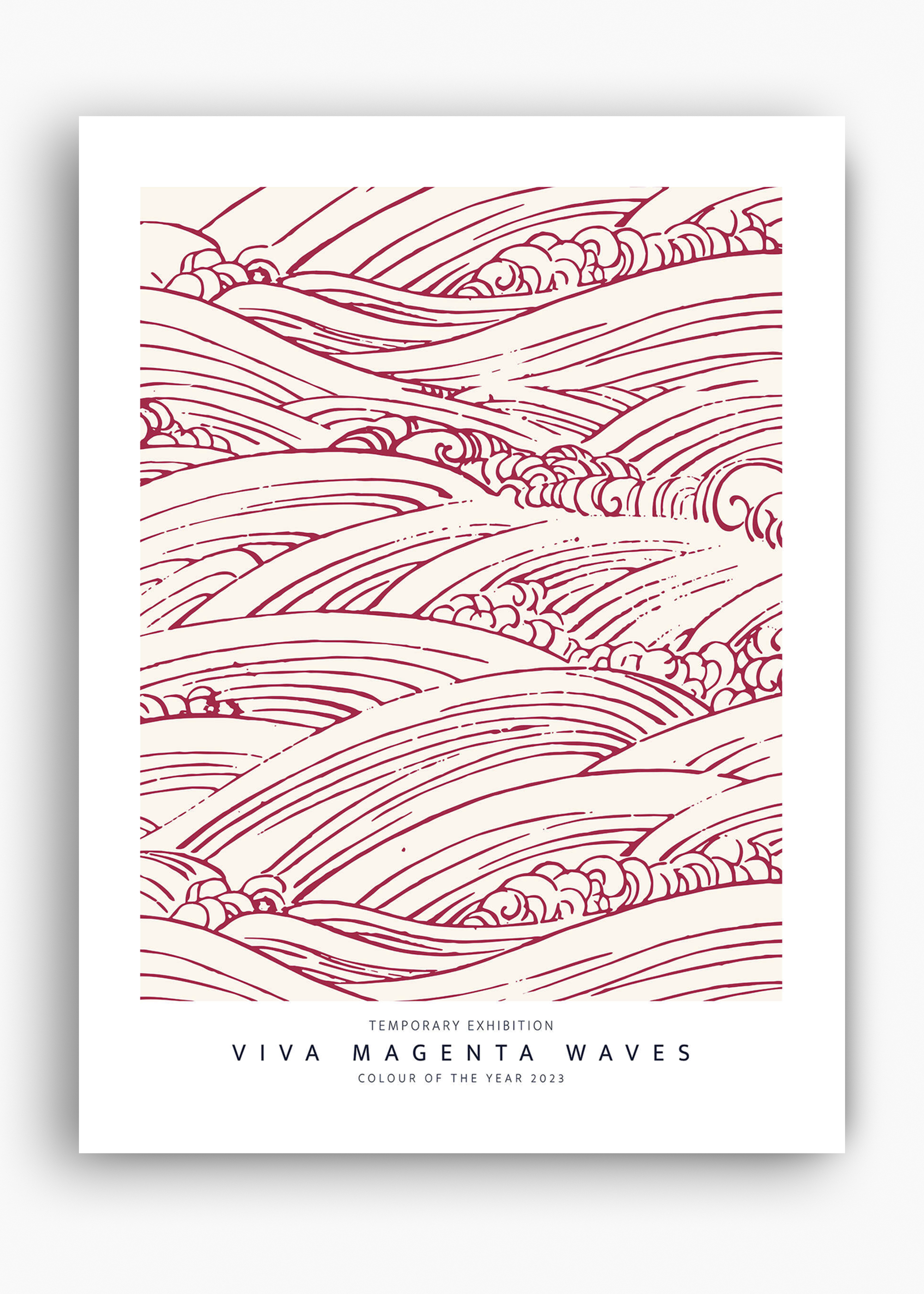 Quadro Magenta Waves - 10