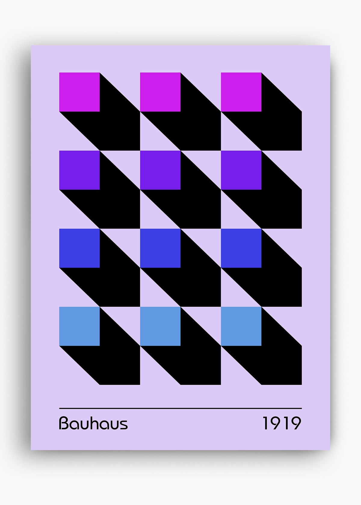 Quadro Bauhaus Gradiente