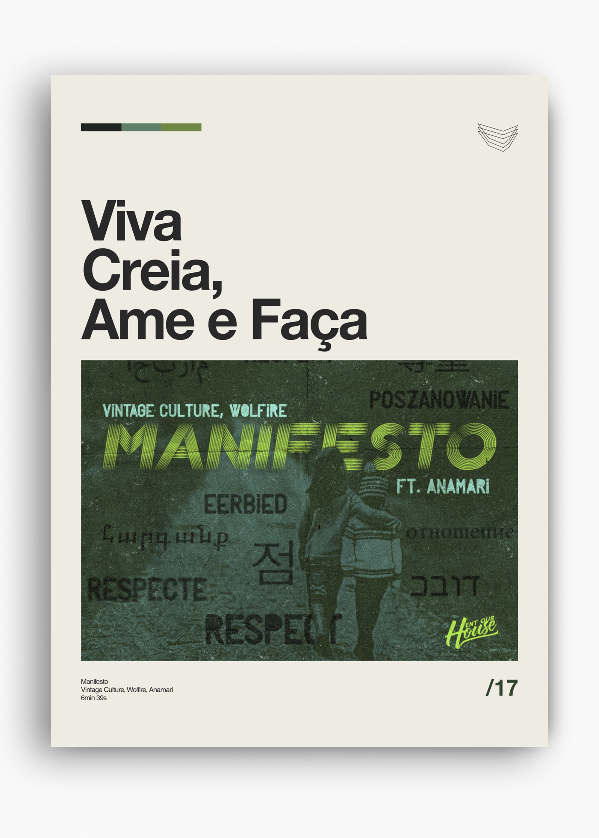 Quadro Vintage Culture Viva Creia, Ame e Faça - 10