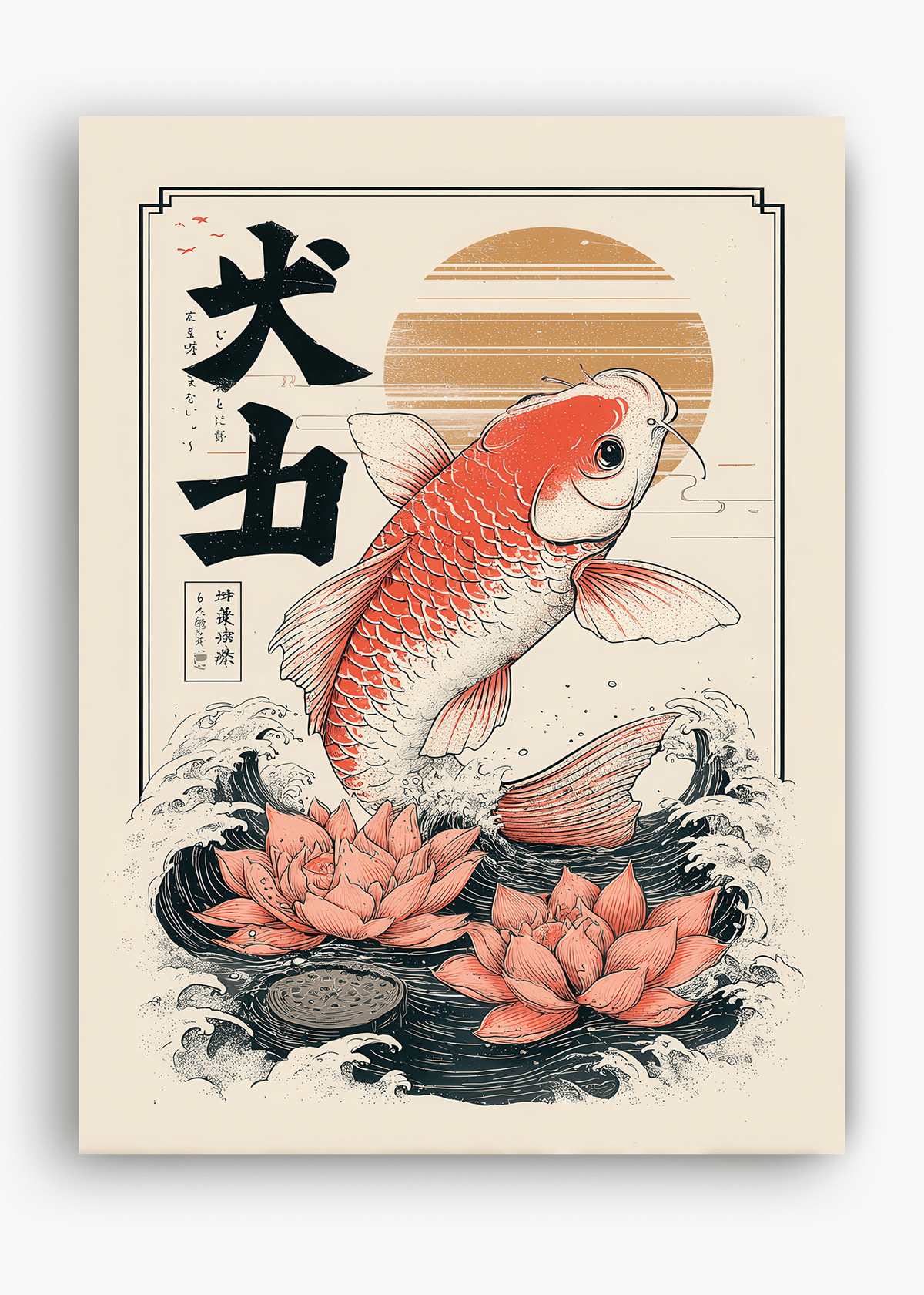 Quadro Japonês Koi Fish II